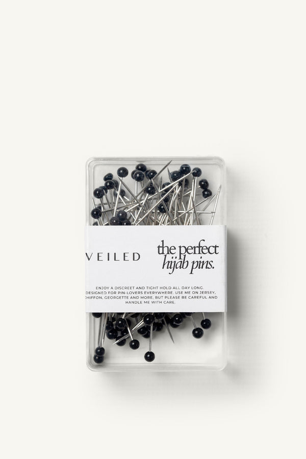 Straight Pins - Black Accessories Veiled Collection 