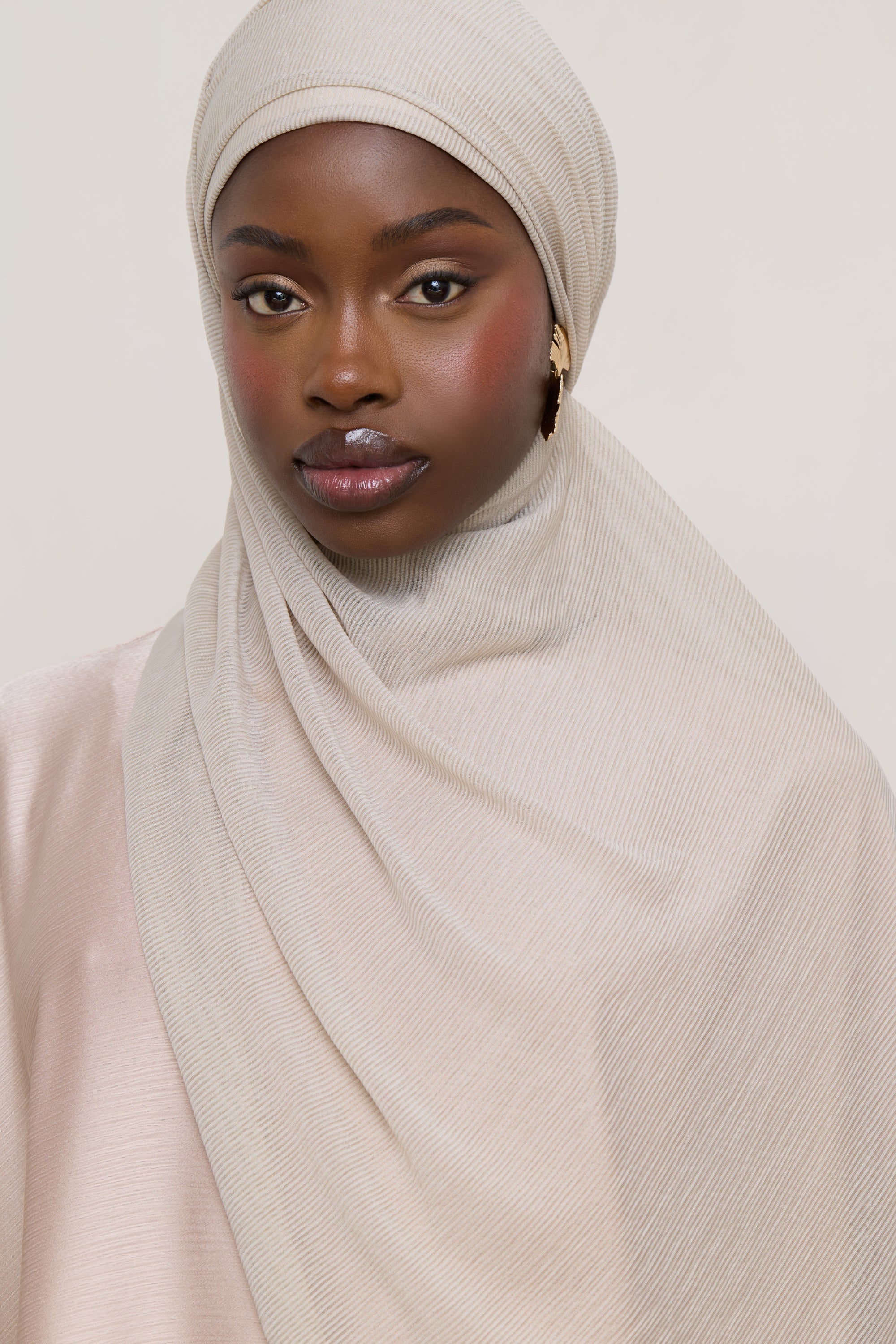Stretch Stripe Hijab - Cloud Hijabs Veiled 