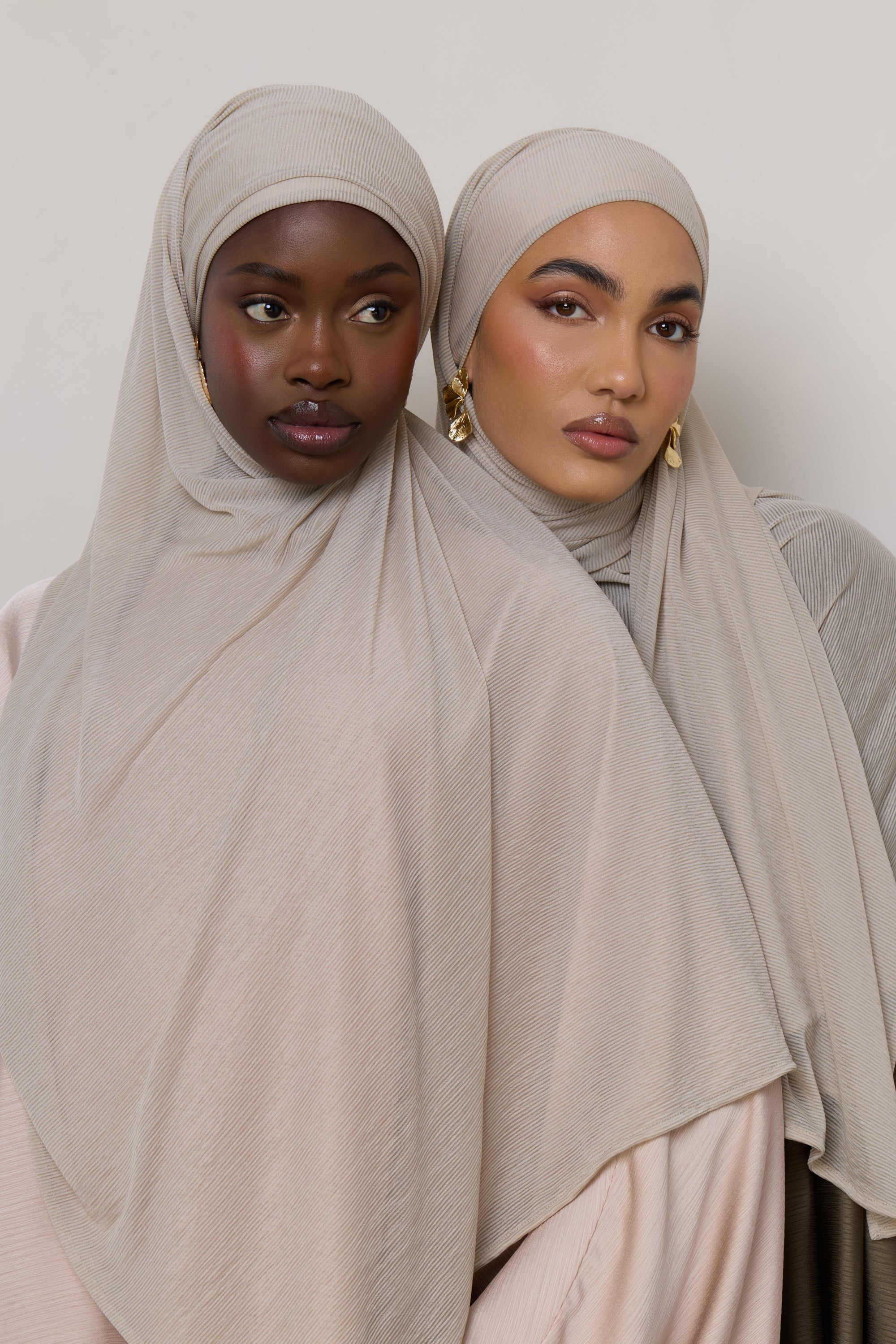 Stretch Stripe Hijab - Cloud Hijabs Veiled 