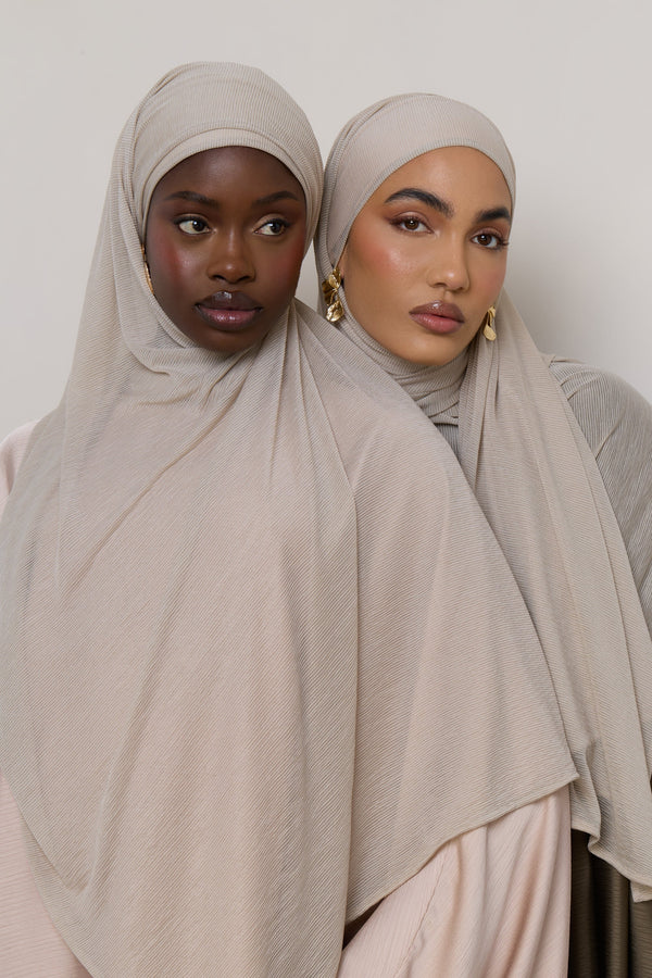 Stretch Stripe Hijab - Cloud Hijabs Veiled 