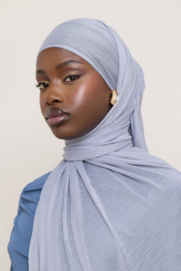 Stretch Stripe Hijab - Sky Hijabs Veiled 