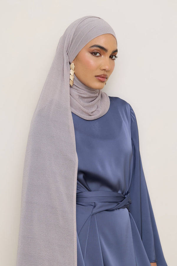 Stretch Stripe Hijab - Taupe Hijabs Veiled 