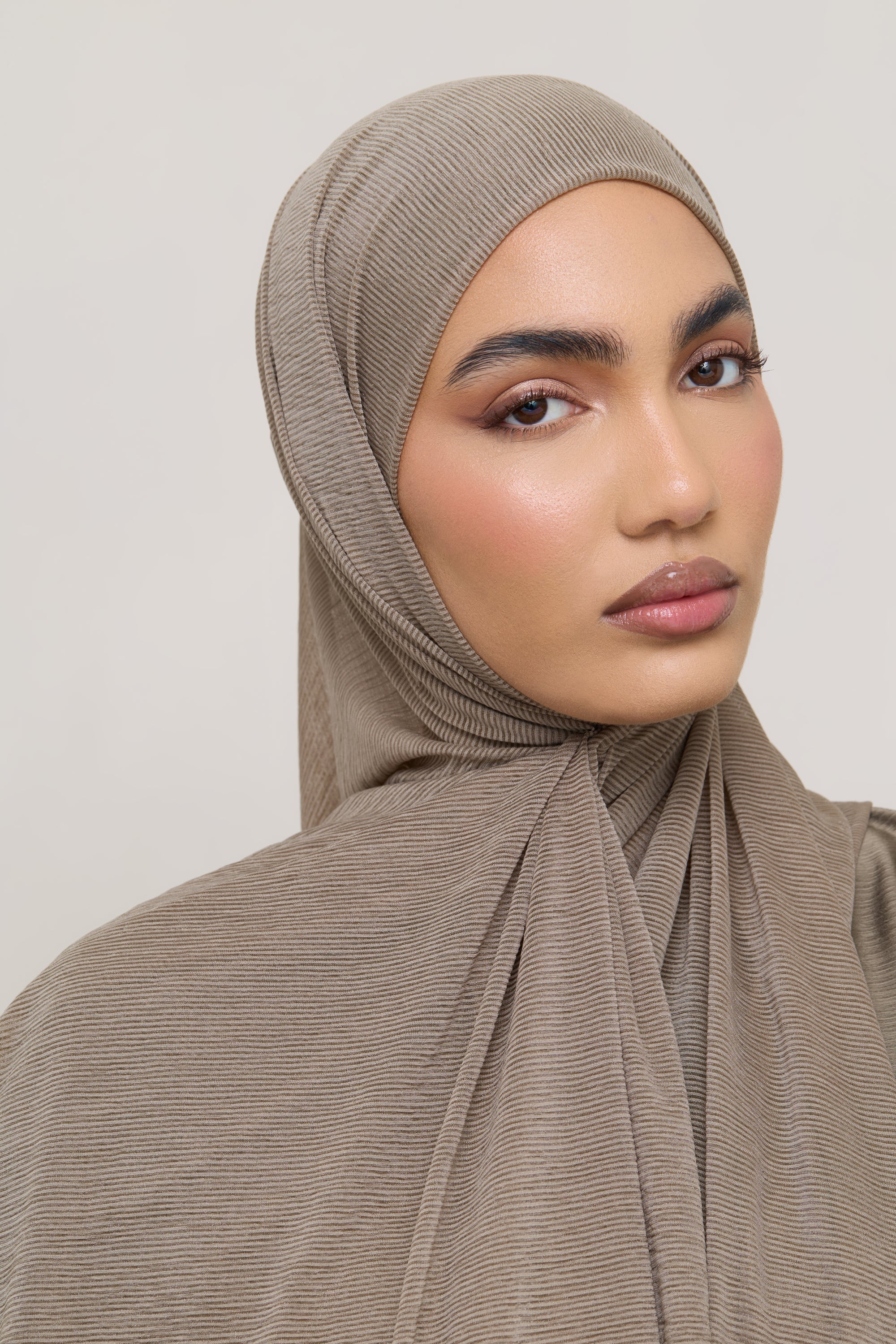 Stretch Stripe Hijab - Zaytoon Hijabs Veiled 