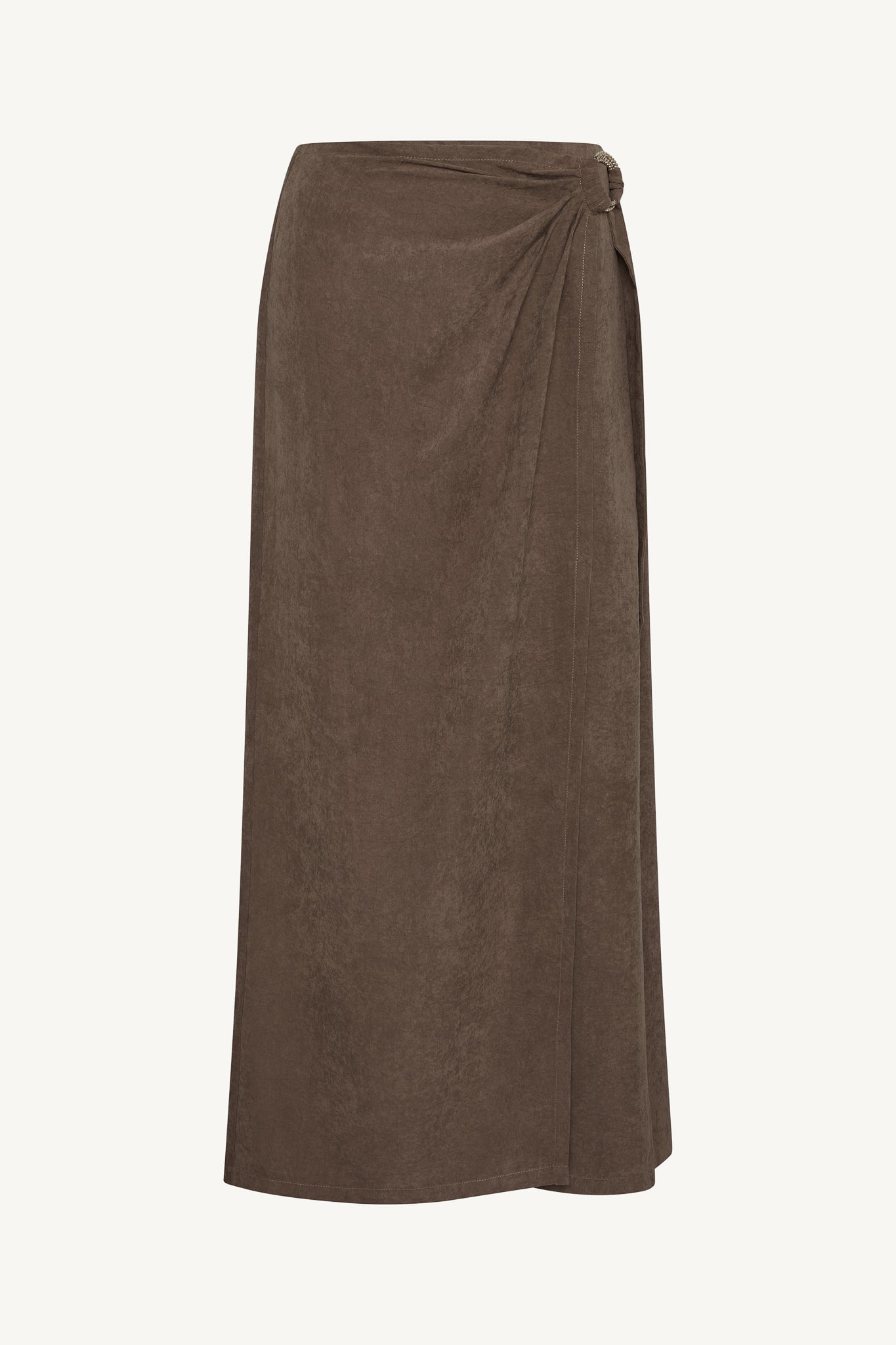 Suede Wrap Skirt - Coffee Abayas Veiled 