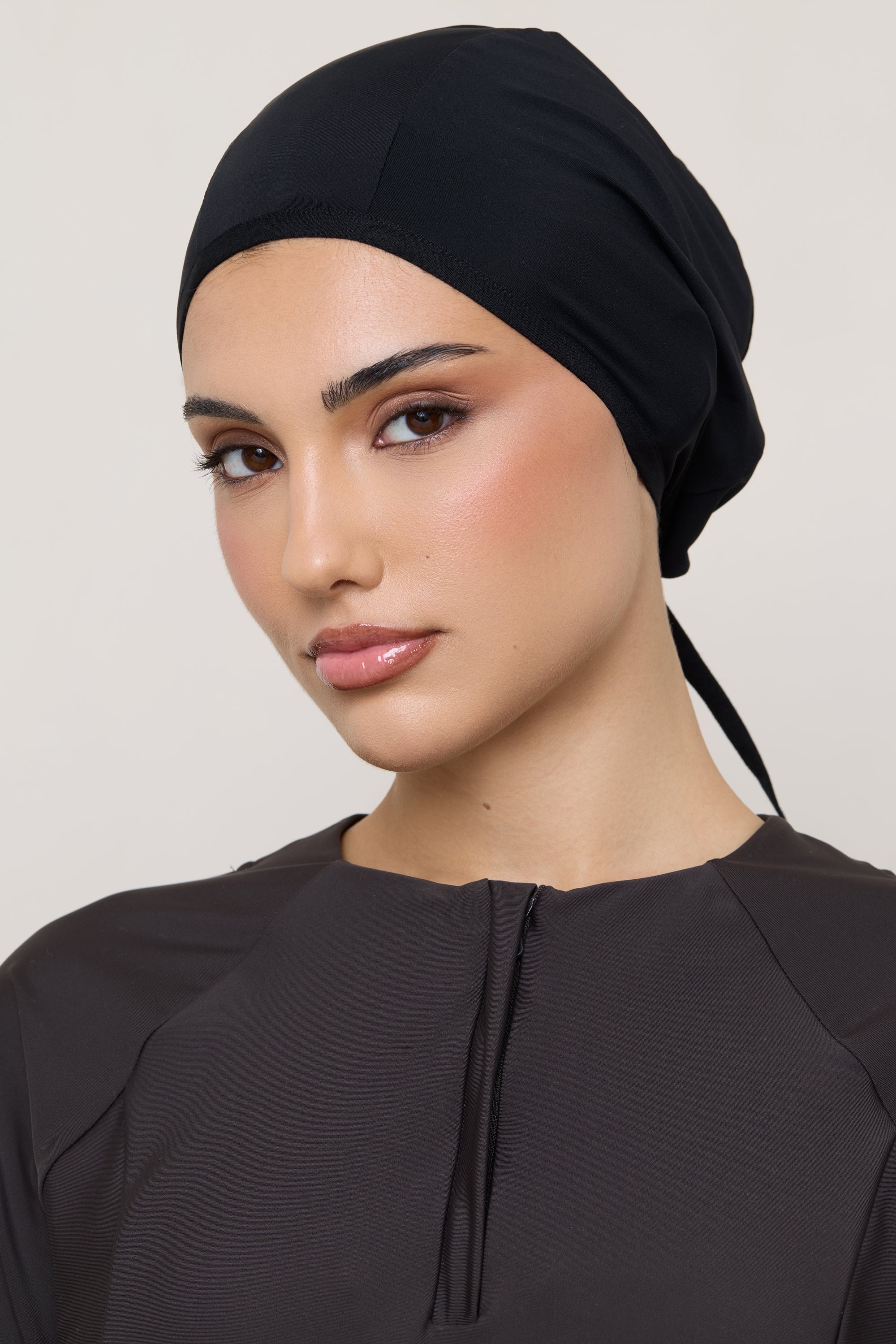 Swim Hijab & Cap Set - Black Swim Veiled 