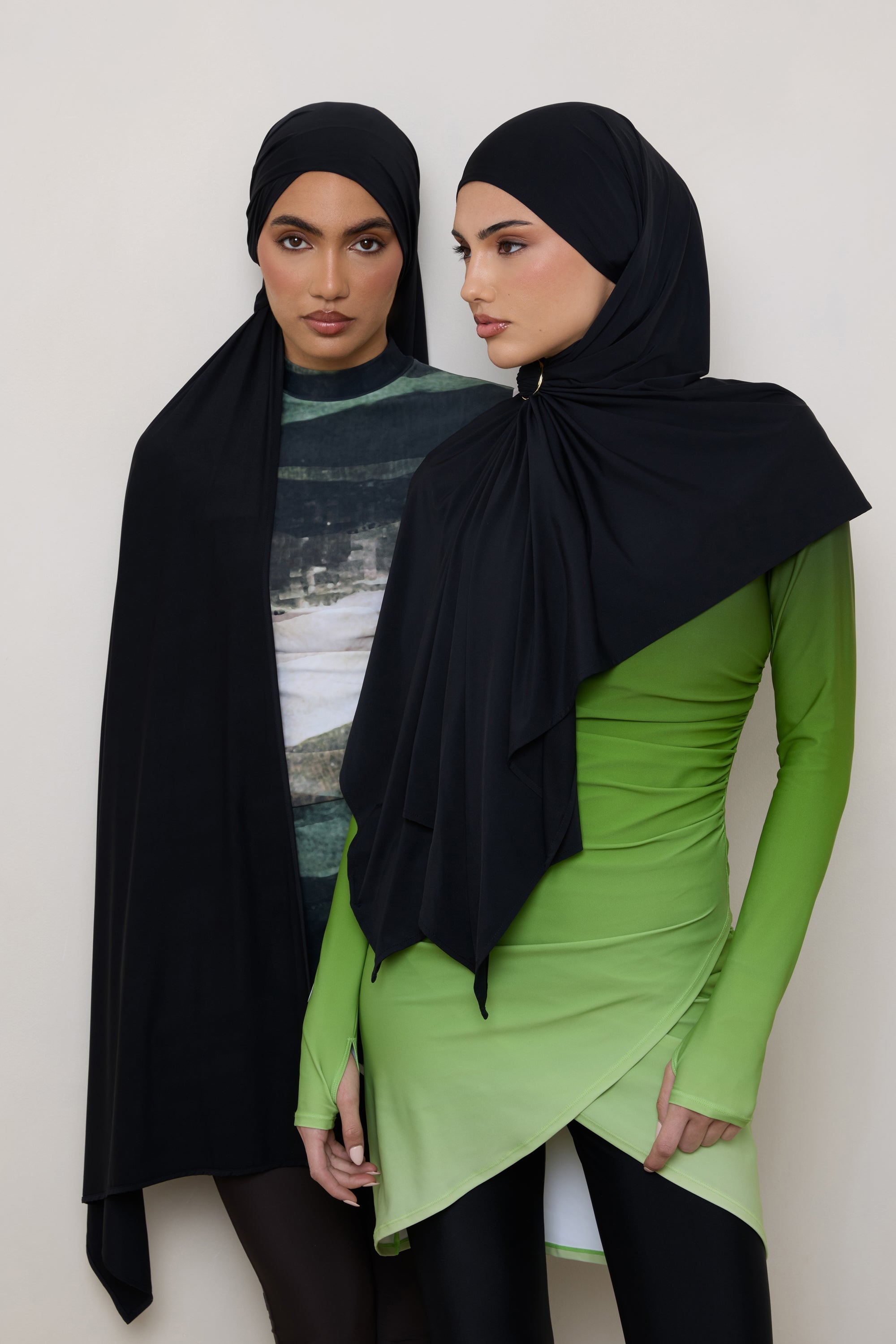 Swim Hijab & Cap Set - Black Swim Veiled 