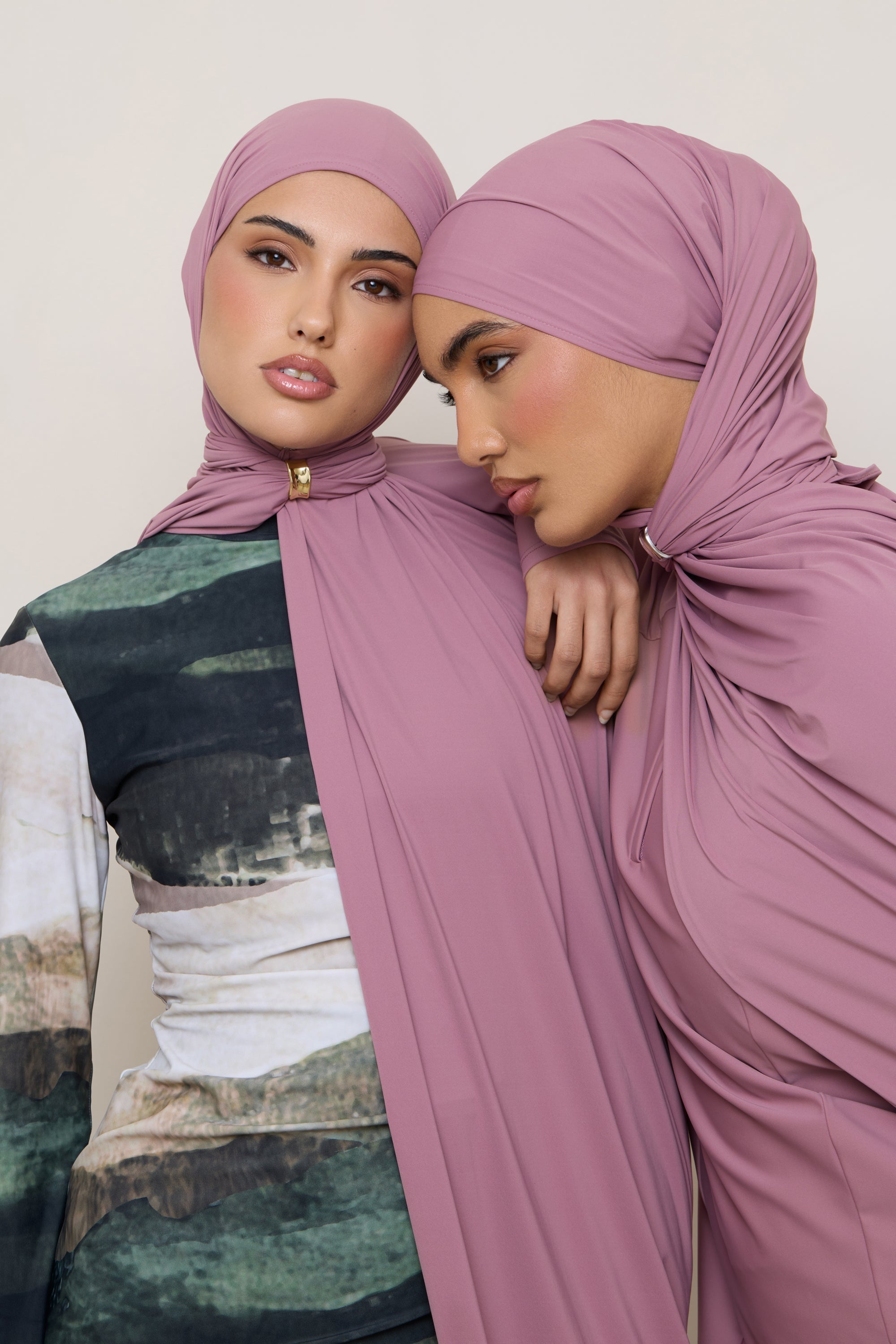 Swim Hijab & Cap Set - Wistful Mauve Swim Veiled 