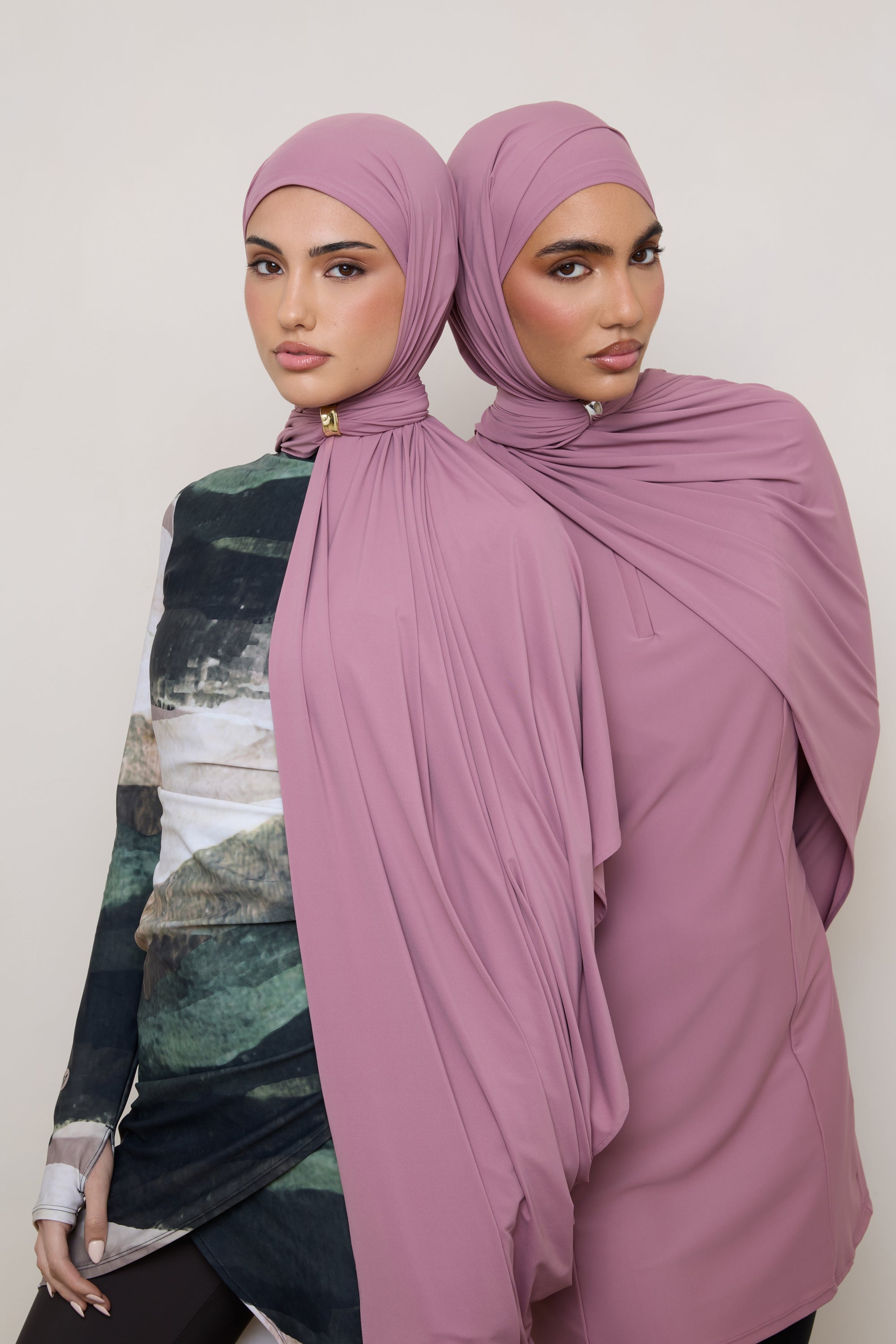 Swim Hijab & Cap Set - Wistful Mauve Swim Veiled 