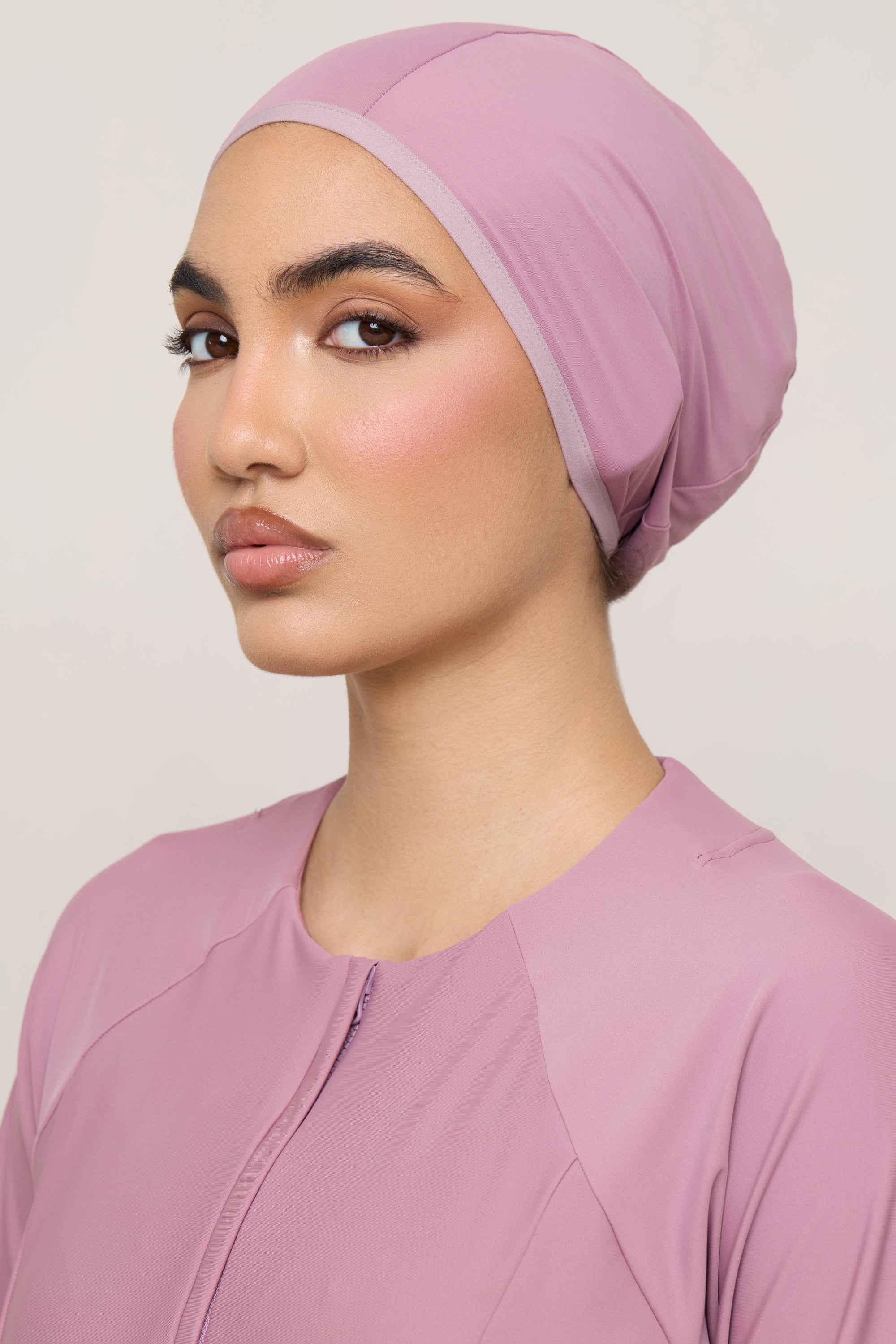 Swim Hijab & Cap Set - Wistful Mauve Swim Veiled 