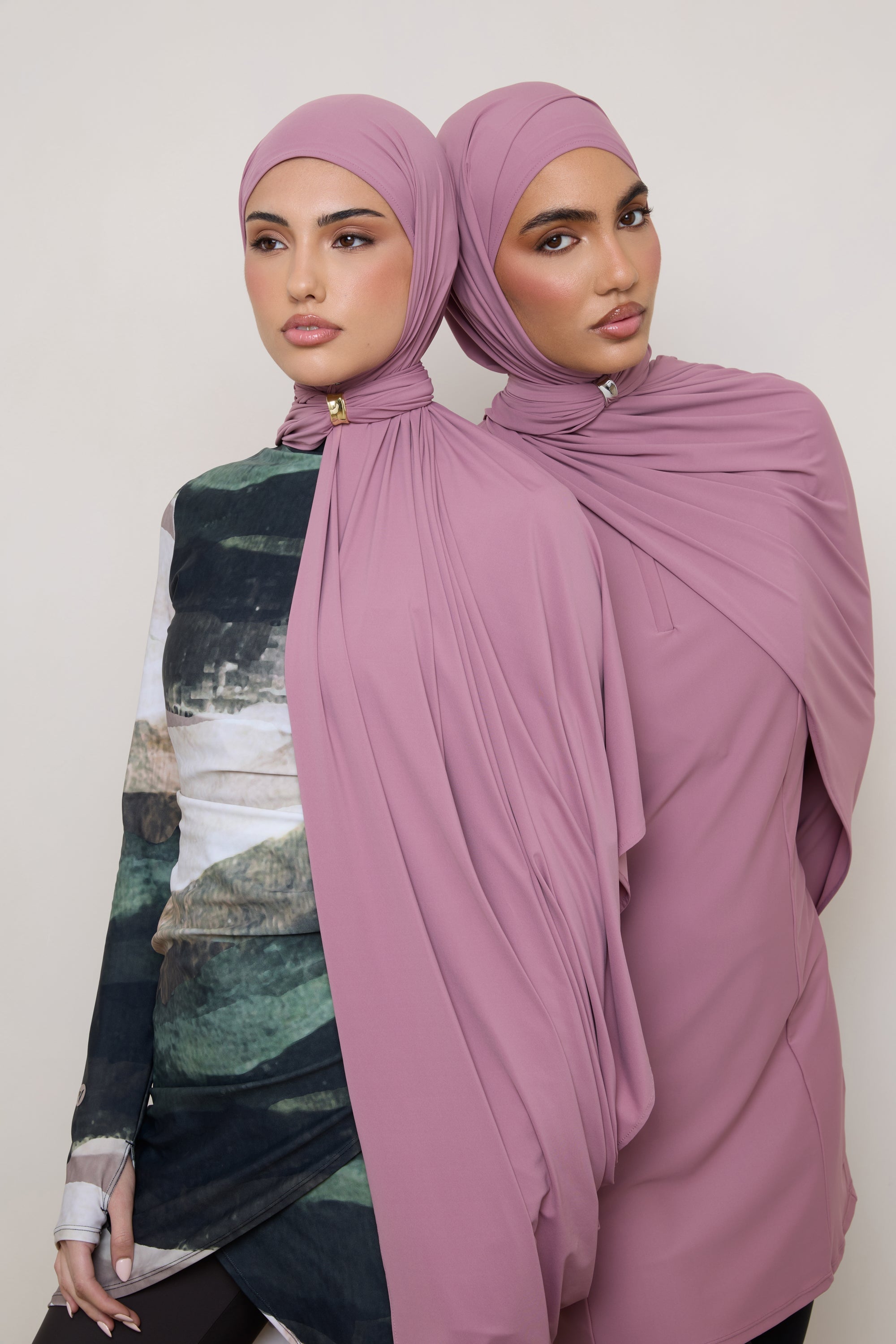Swim Hijab & Cap Set - Wistful Mauve Swim Veiled 