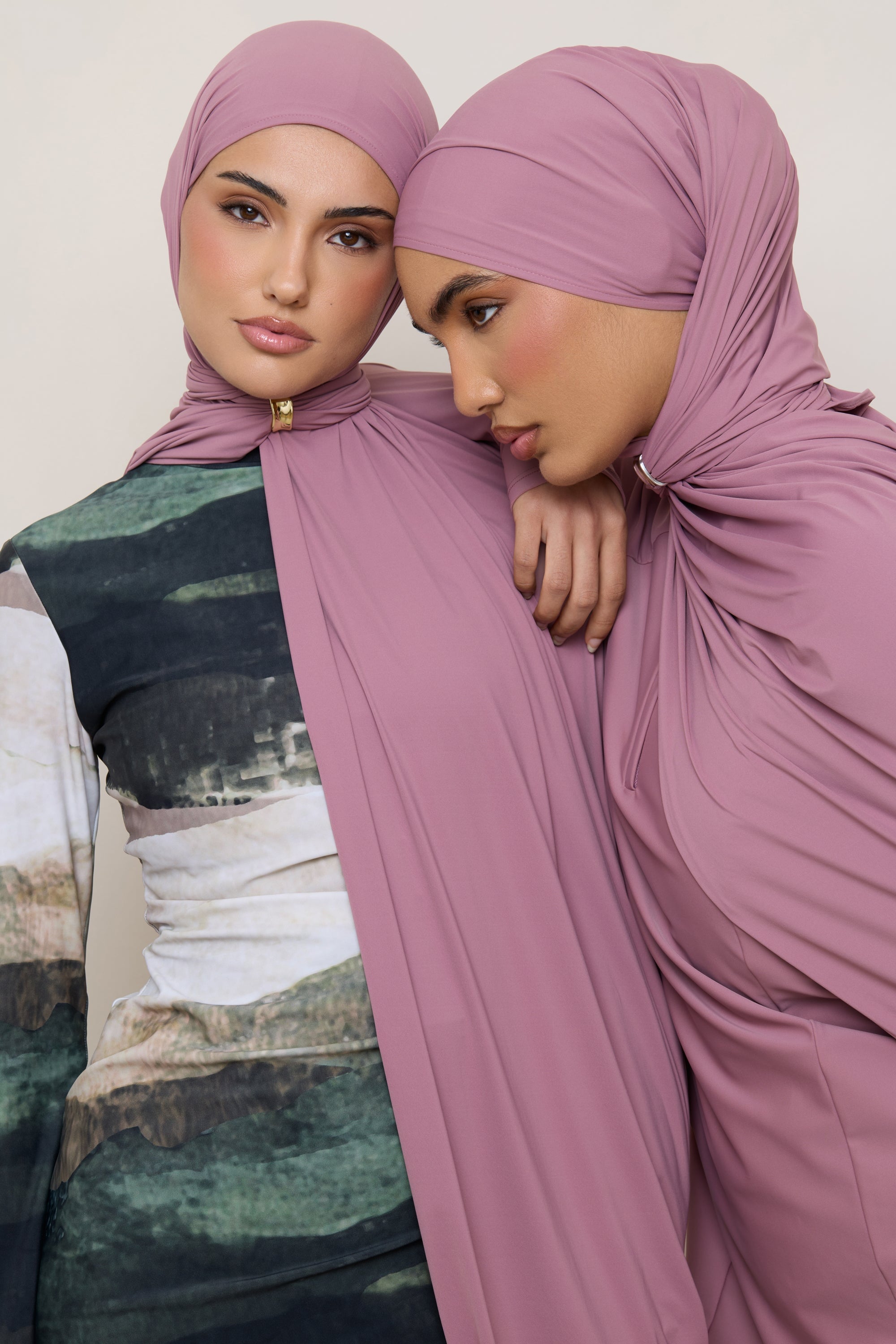 Swim Hijab & Cap Set - Wistful Mauve Swim Veiled 