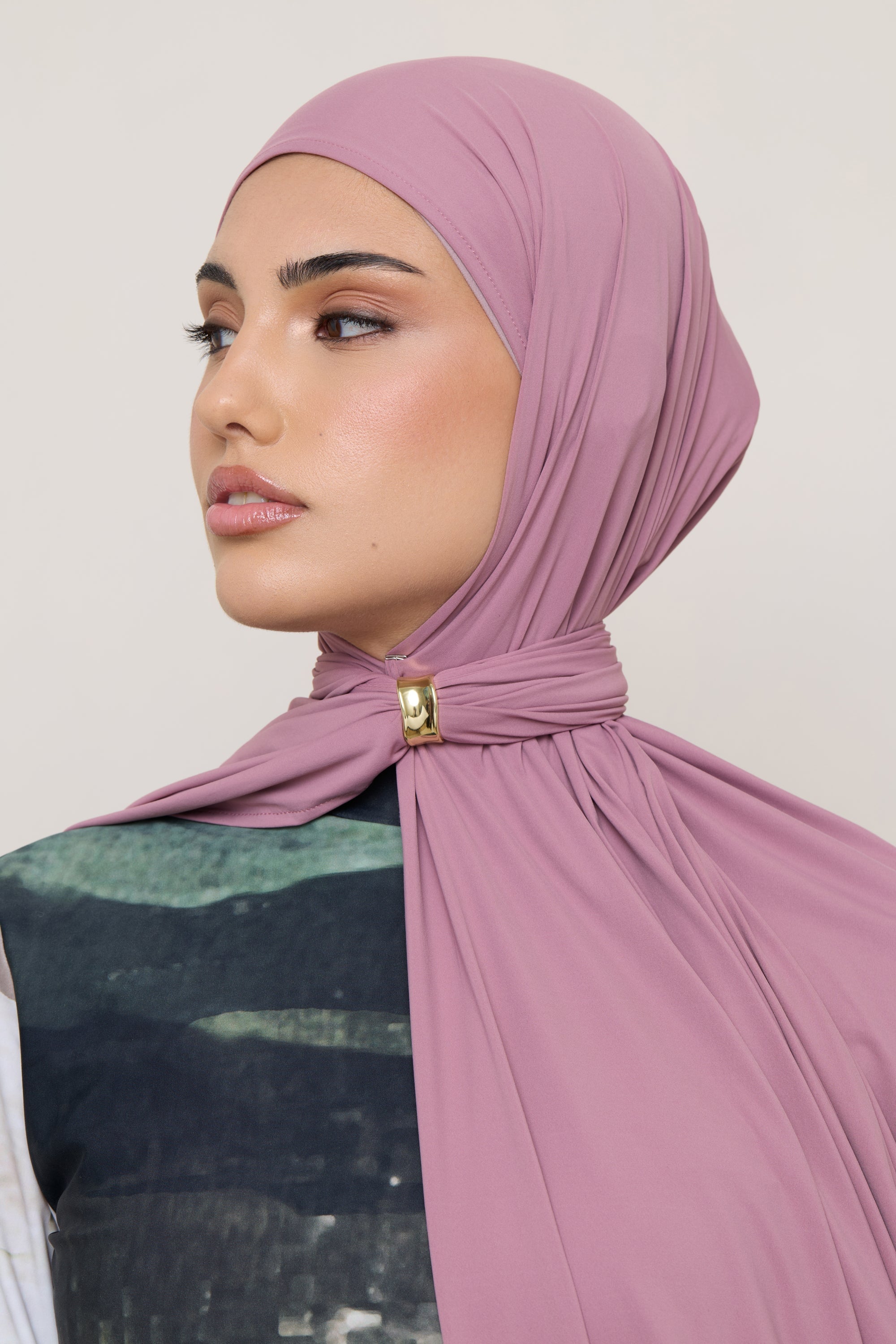 Swim Hijab & Cap Set - Wistful Mauve Swim Veiled 