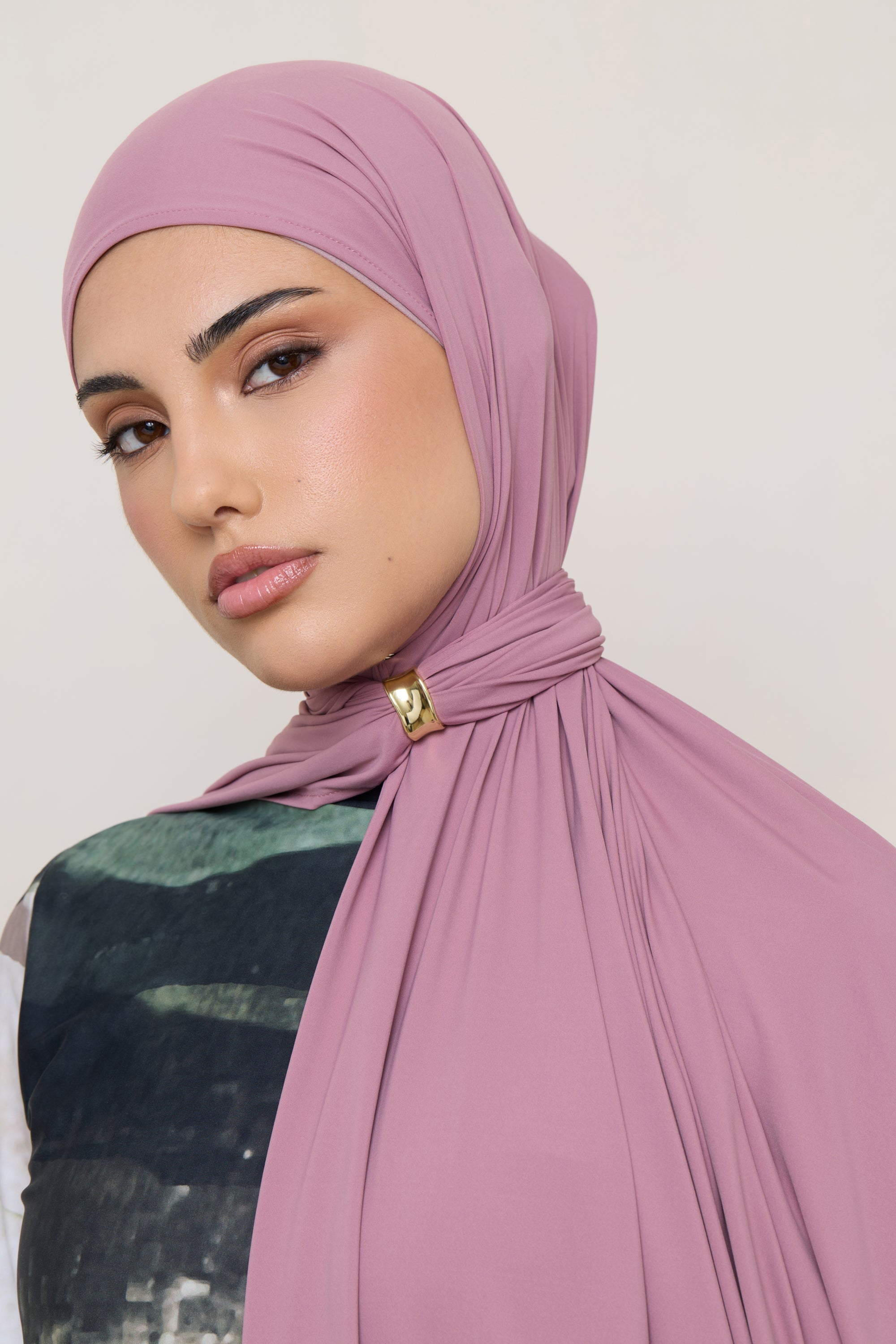 Swim Hijab & Cap Set - Wistful Mauve Swim Veiled 