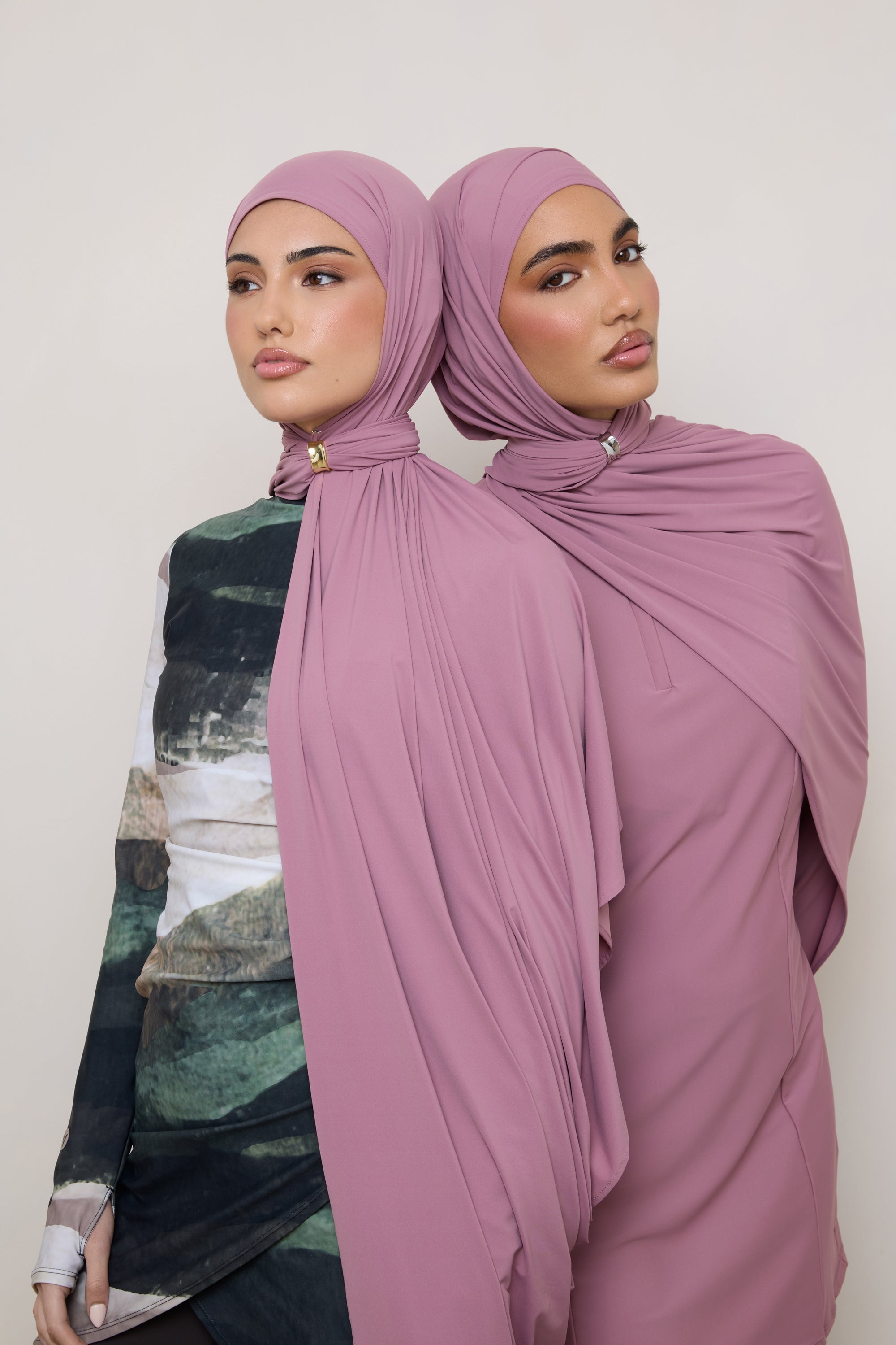 Swim Hijab & Cap Set - Wistful Mauve Swim Veiled 