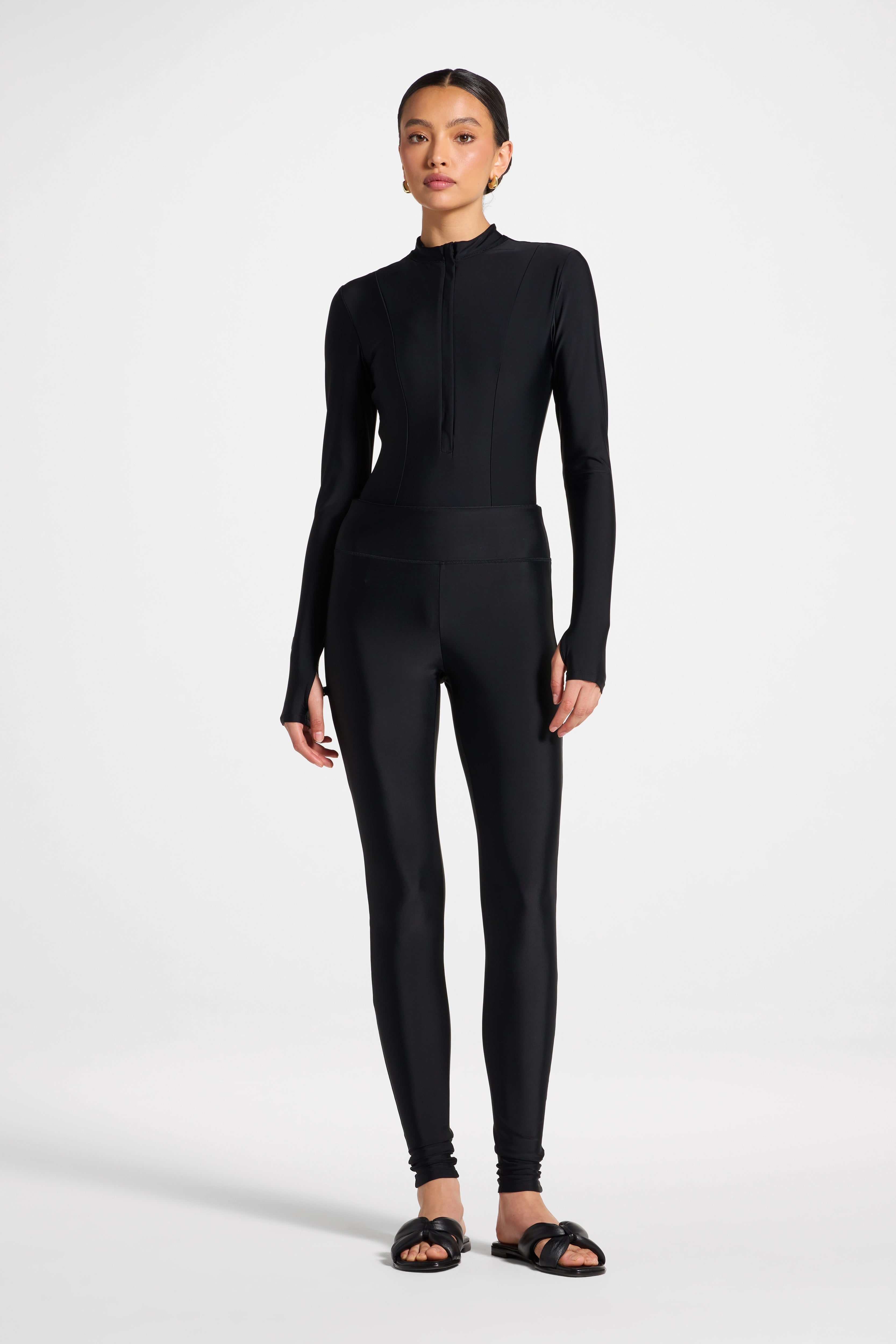 Swim Leggings - Black