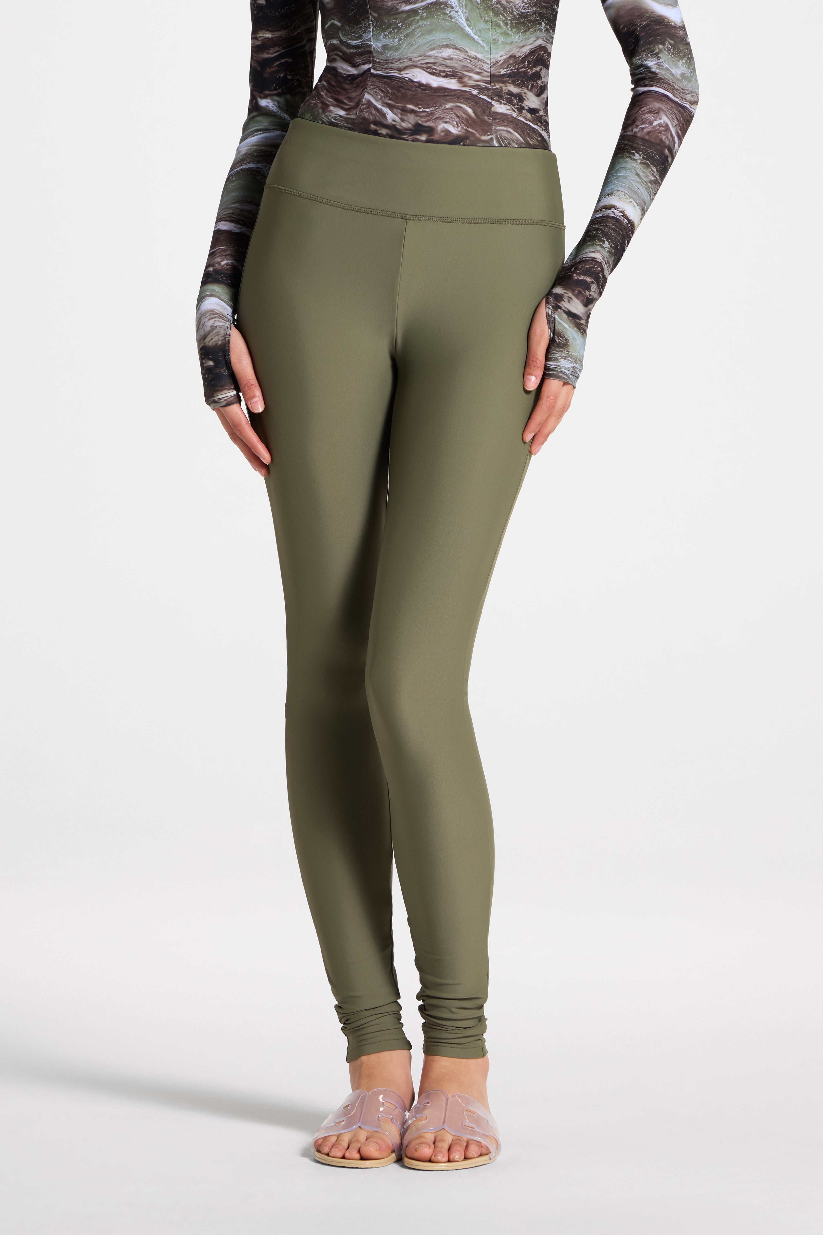 Swim Leggings - Dusty Olive Swim Veiled 