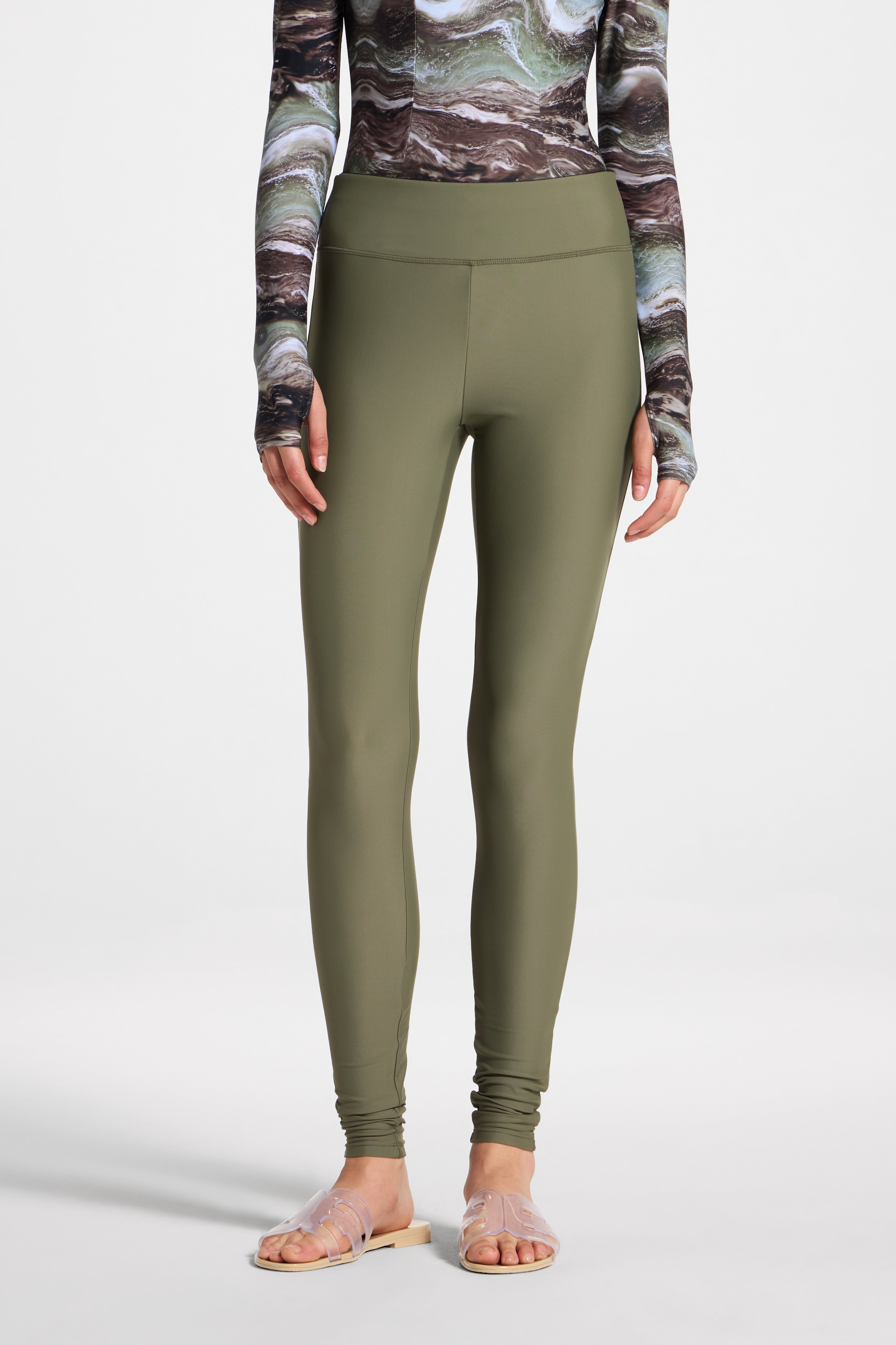 Swim Leggings - Dusty Olive Swim Veiled 
