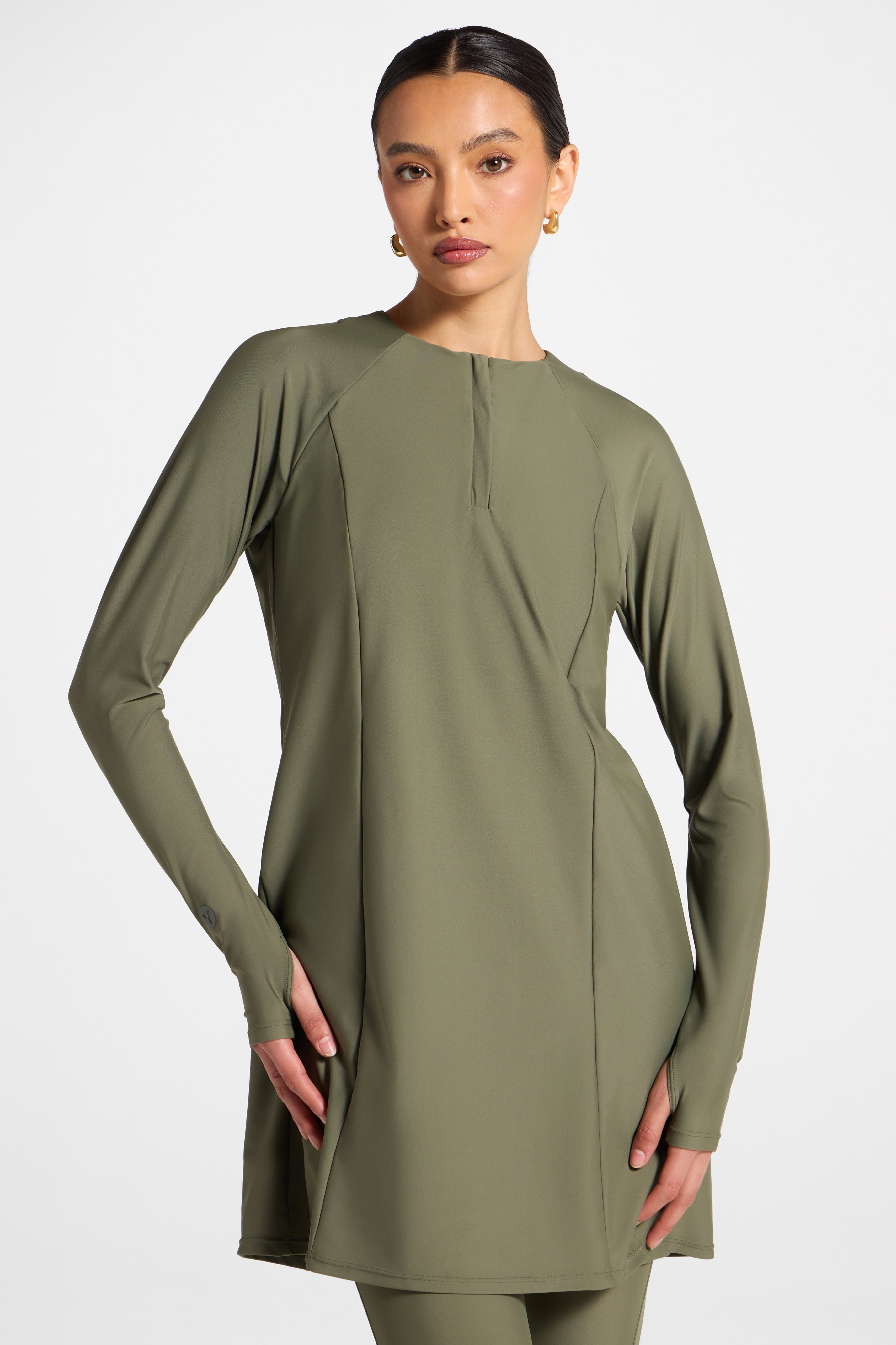Swim Tunic - Dusty Olive Swim Veiled 