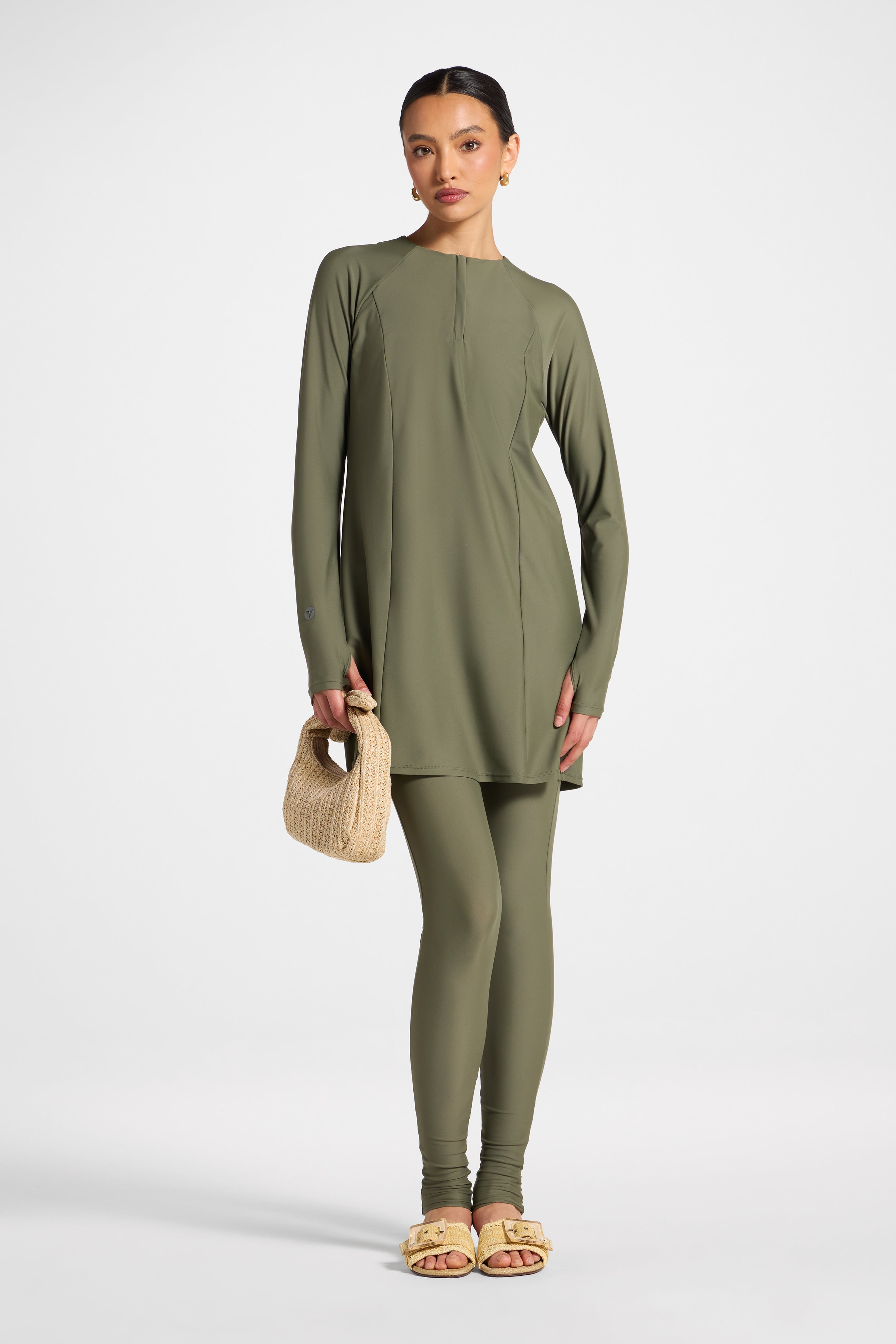 Swim Tunic - Dusty Olive Swim Veiled 