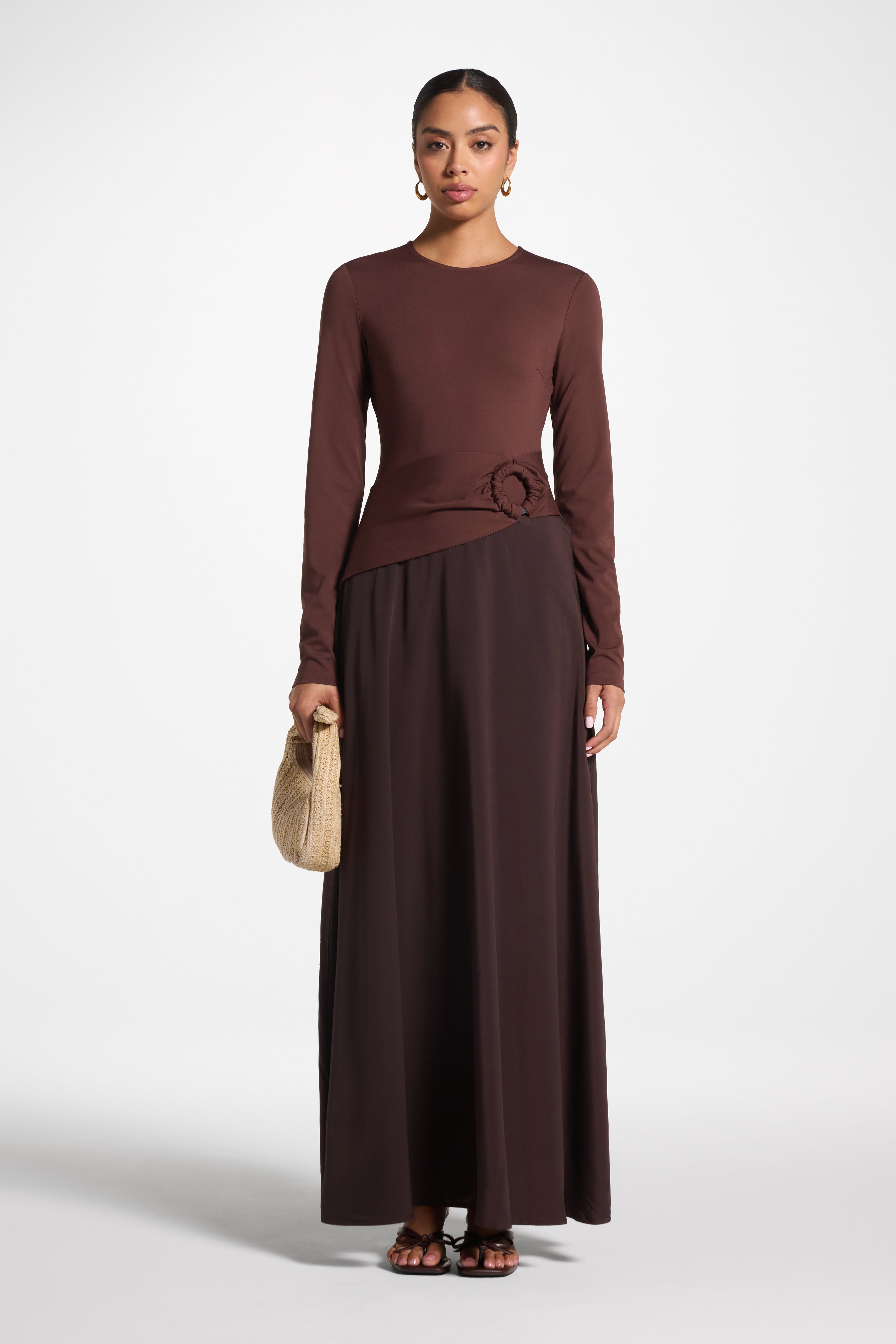 Sydney Asymmetric Maxi Dress - Cove Abayas Veiled 