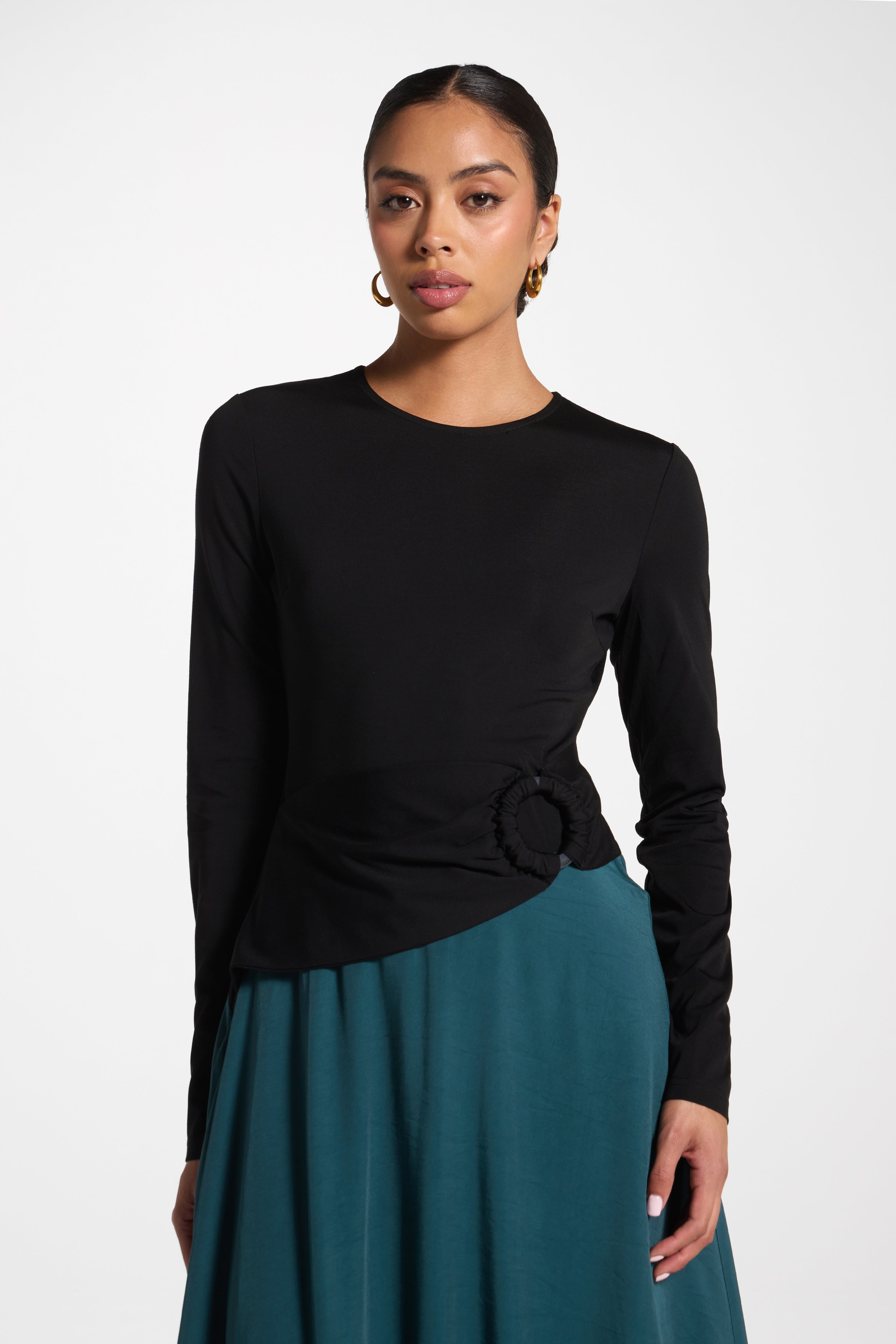 Sydney Asymmetric Maxi Dress - Deep Sea Abayas Veiled 