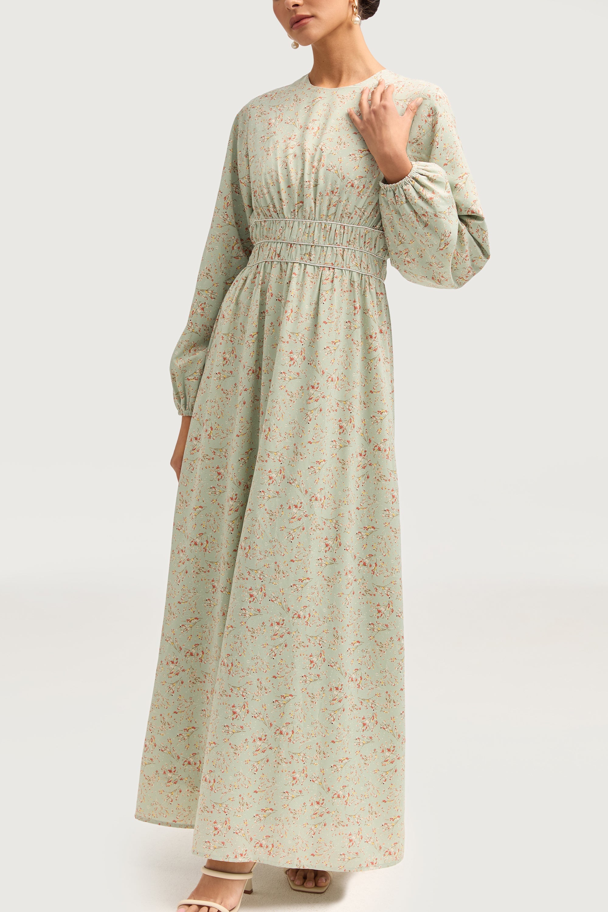 Tallulah Floral Printed Maxi Dress Dresses Veiled 