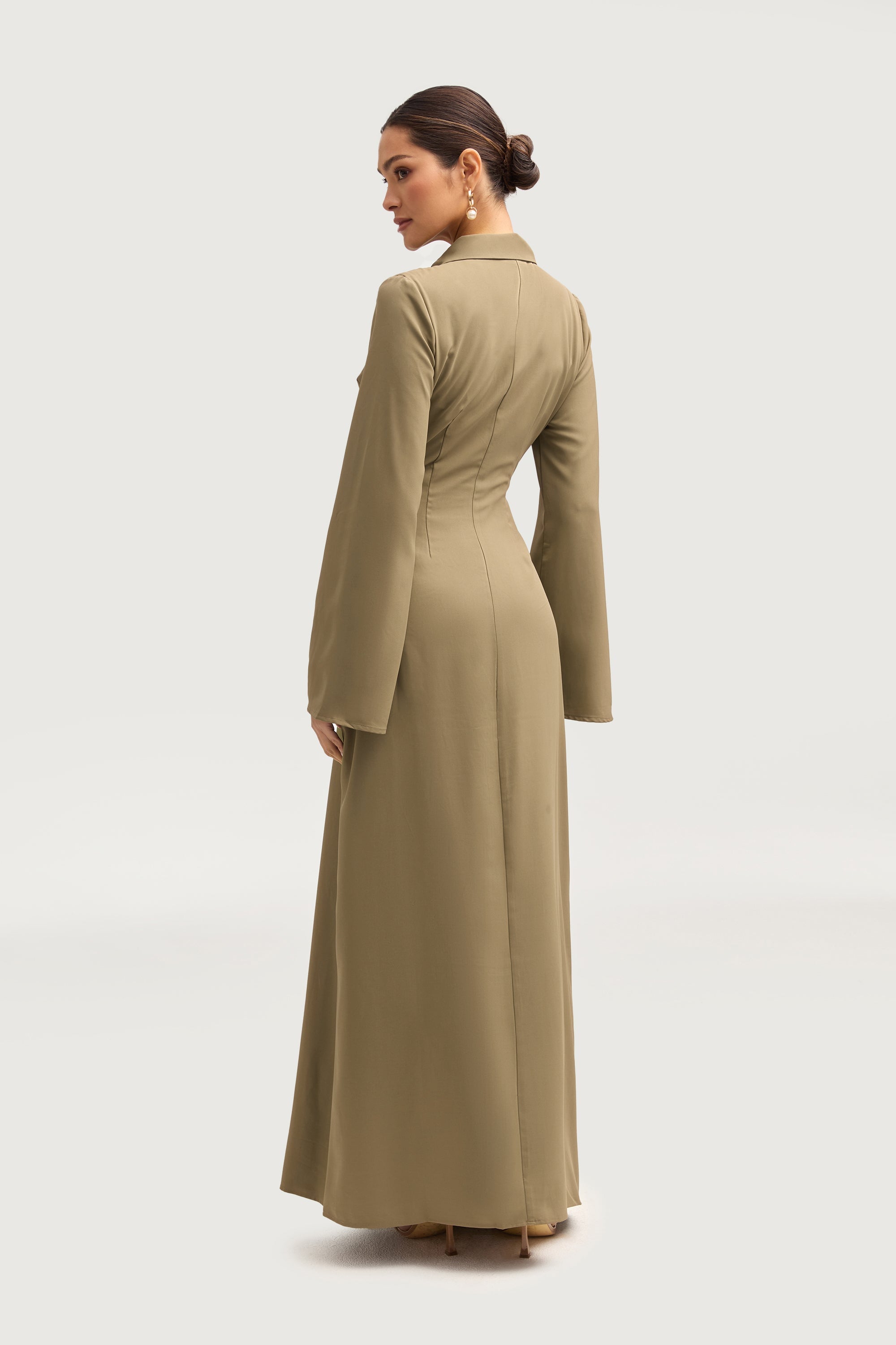 Tamara Wrap Maxi Dress - Za'atar Dresses Veiled 