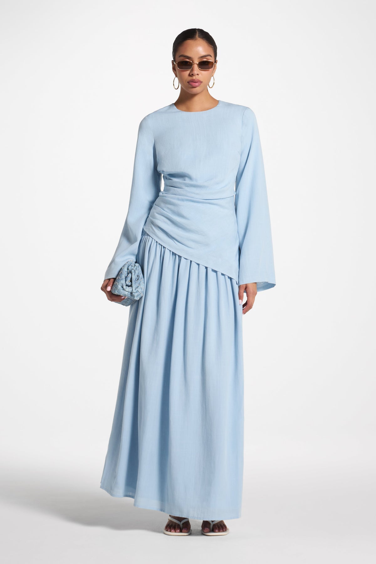 Tencel Asymmetric Top - Sky Top Veiled 