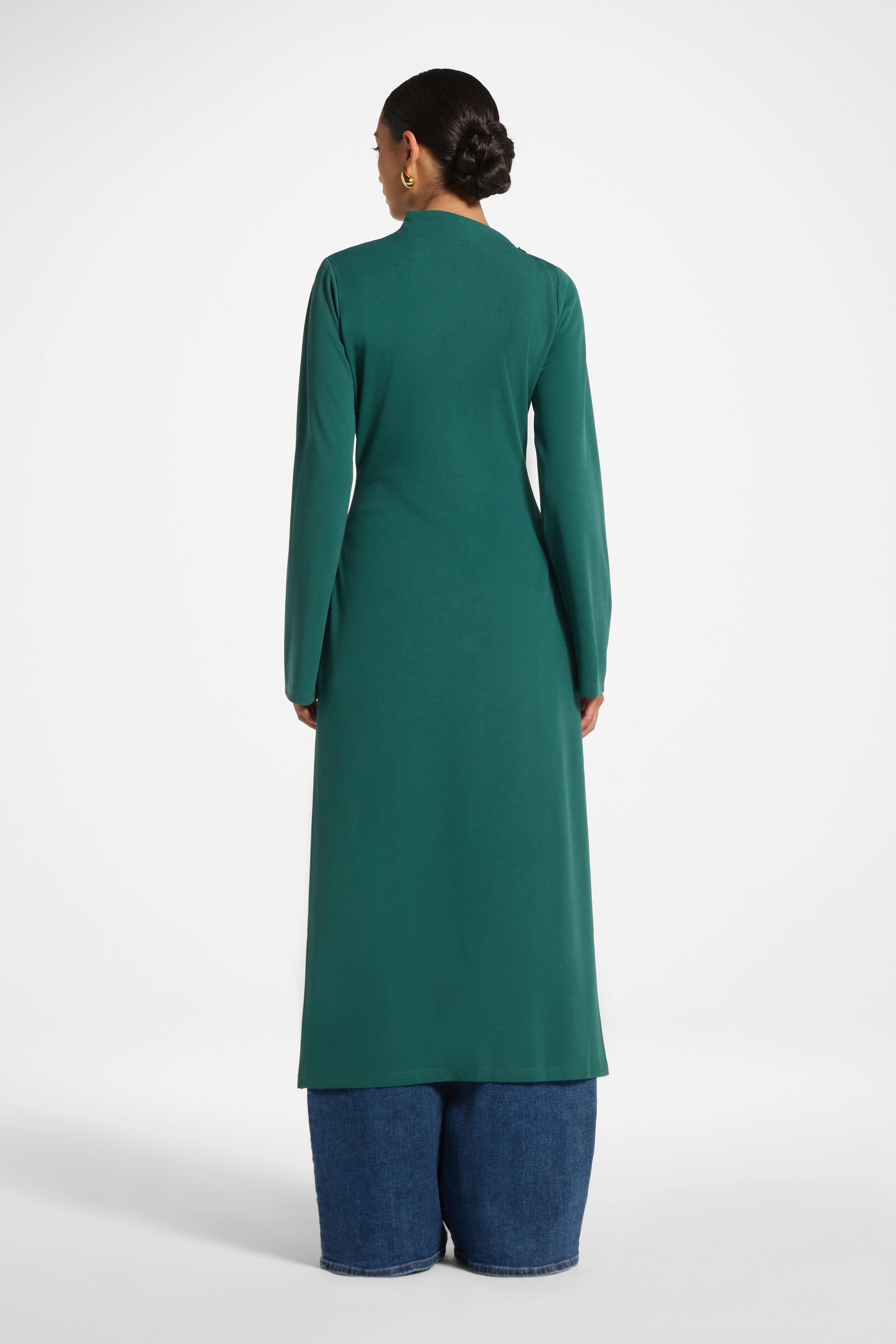 Tencel Longline Top - Pine Top Veiled 