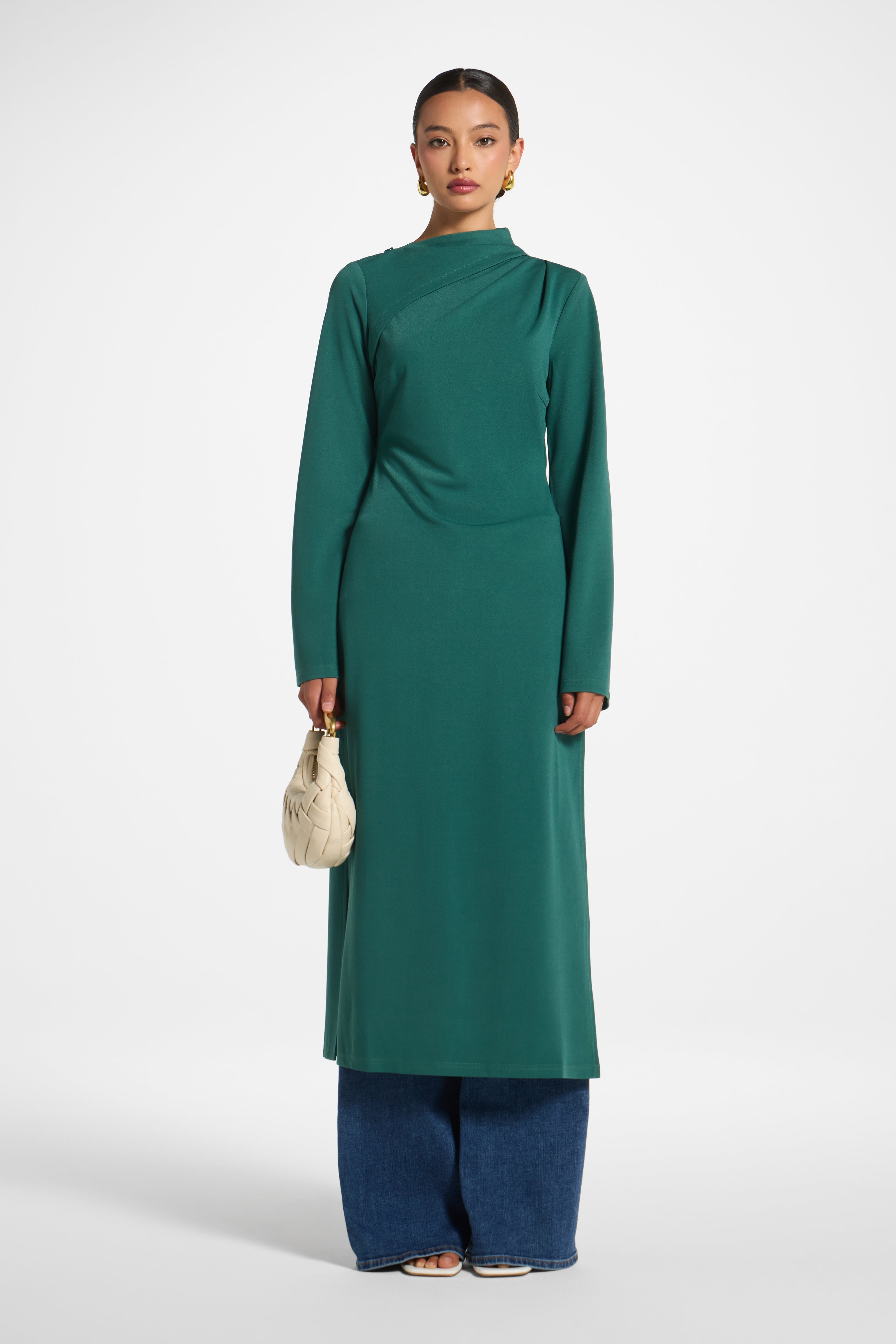 Tencel Longline Top - Pine Top Veiled 