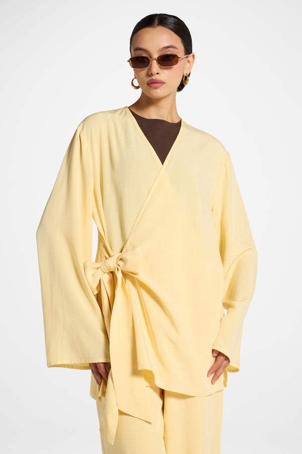 Tencel Wrap Top - Banana Abayas Veiled 