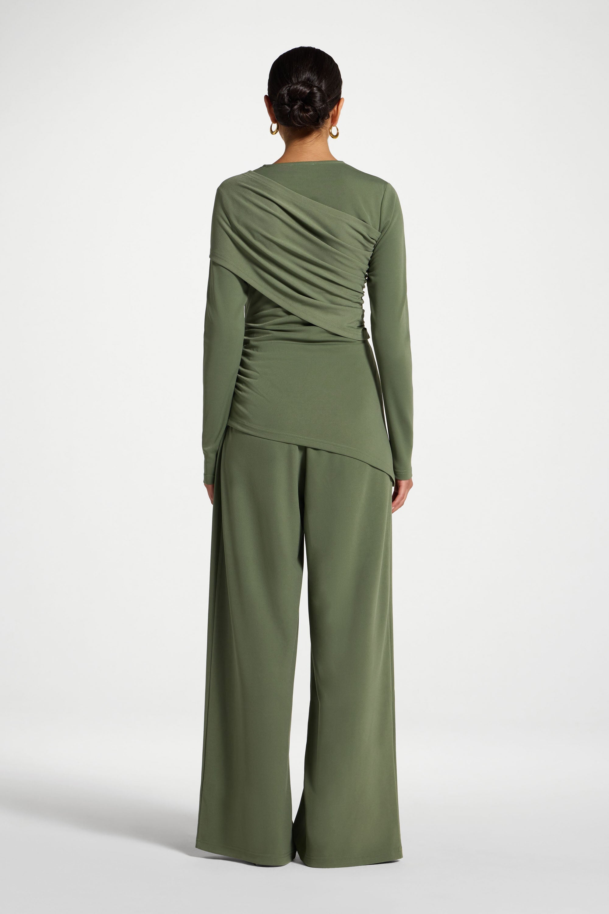 Tencel Wrap Top - Basil Abayas Veiled 