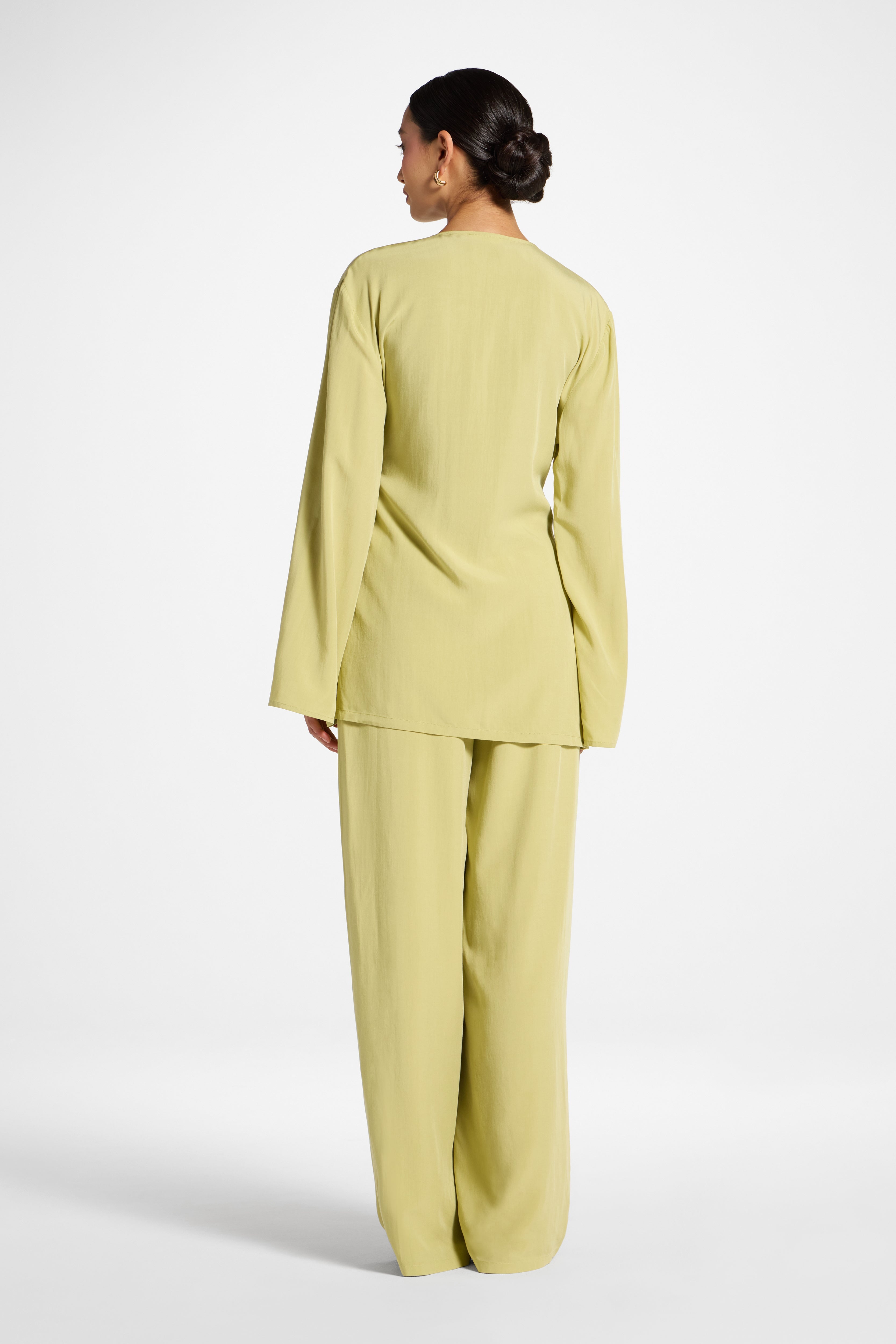 Tencel Wrap Top - Honeydew Abayas Veiled 