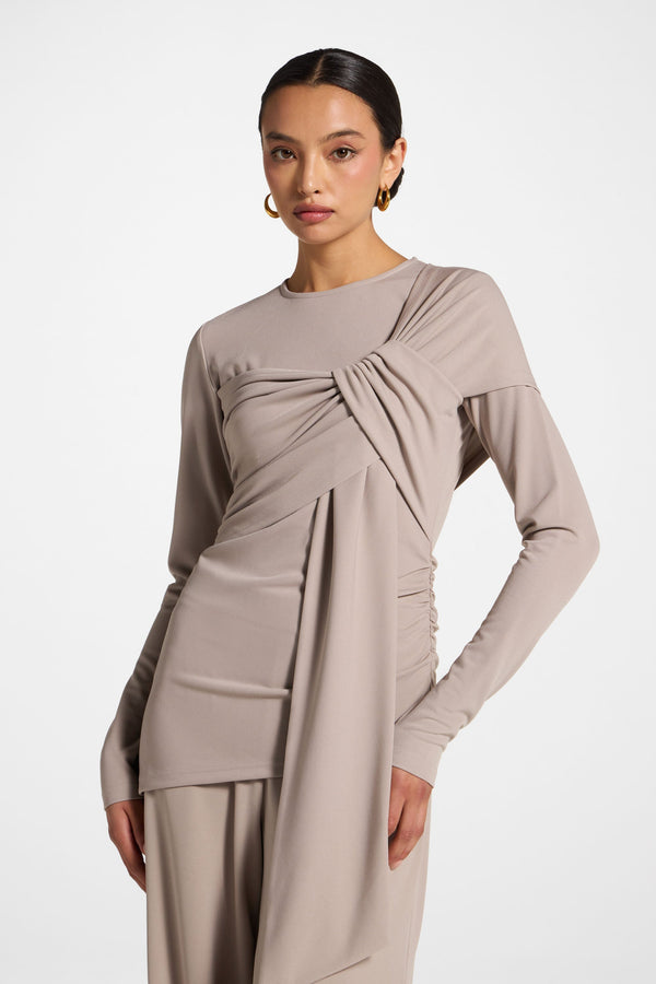 Tencel Wrap Top - Moonrock Abayas Veiled 