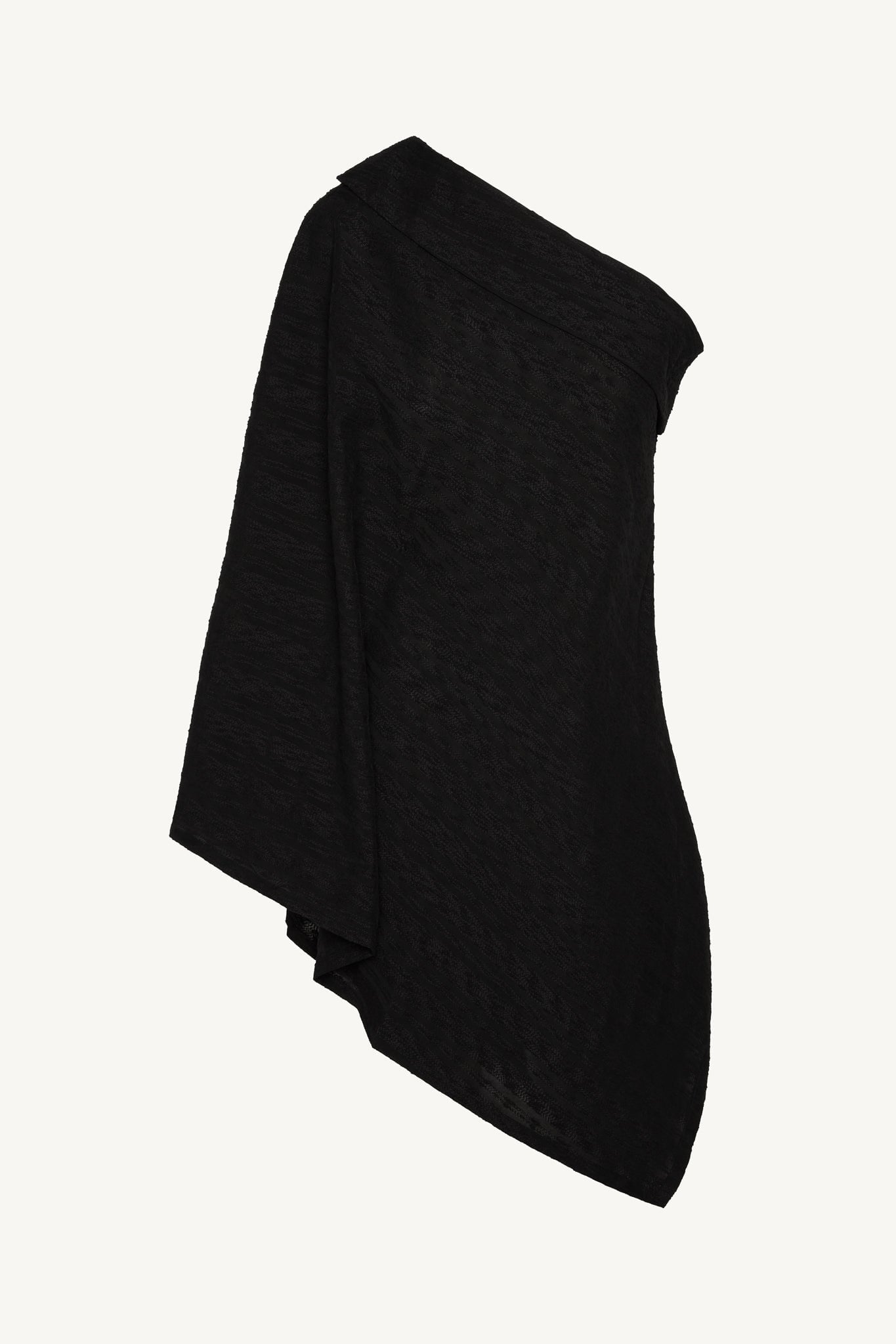 Textured Asymmetric Overlay Top Abayas Veiled 