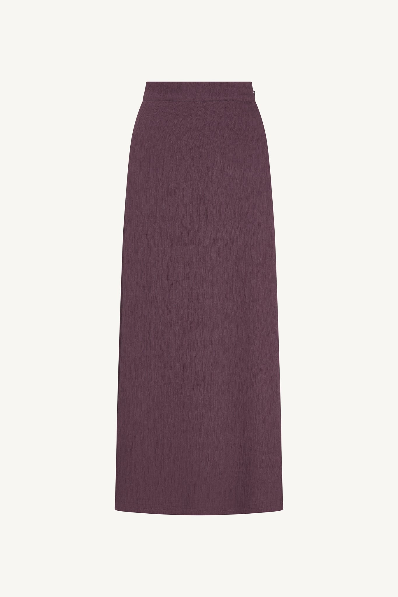 Textured Maxi Skirt - Plum Abayas Veiled 
