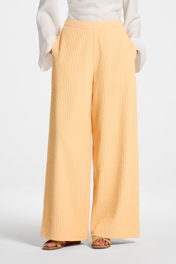 Textured Wide Leg Pants - Sherbert Abayas Veiled 