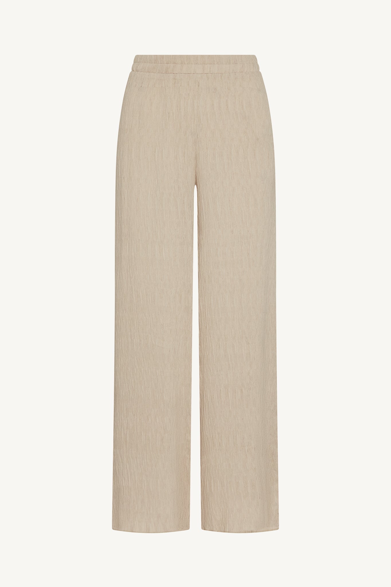 Textured Wide Leg Pants - Stone Abayas Veiled 