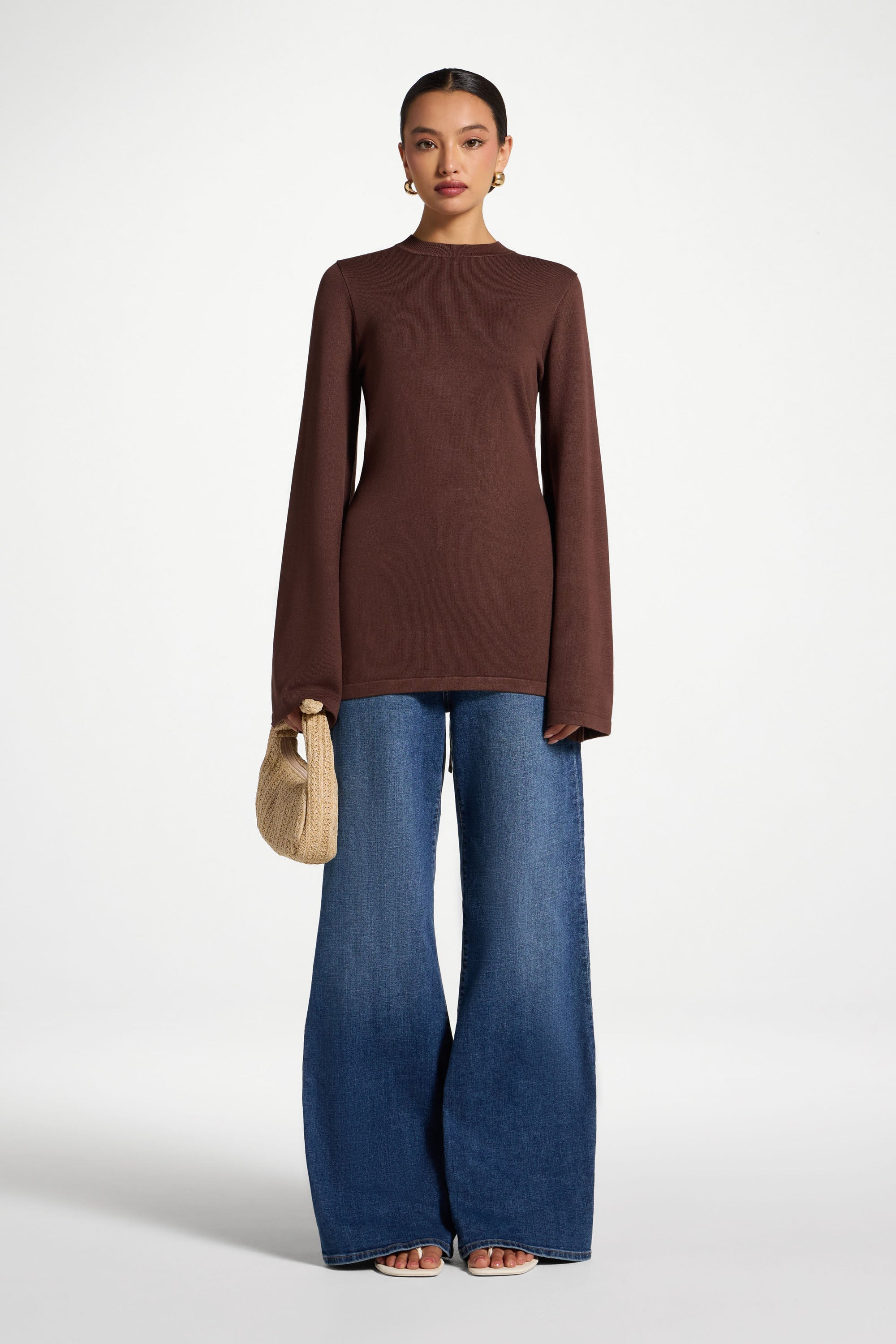 Tie Back Knit Top - Qahwah Abayas Veiled 