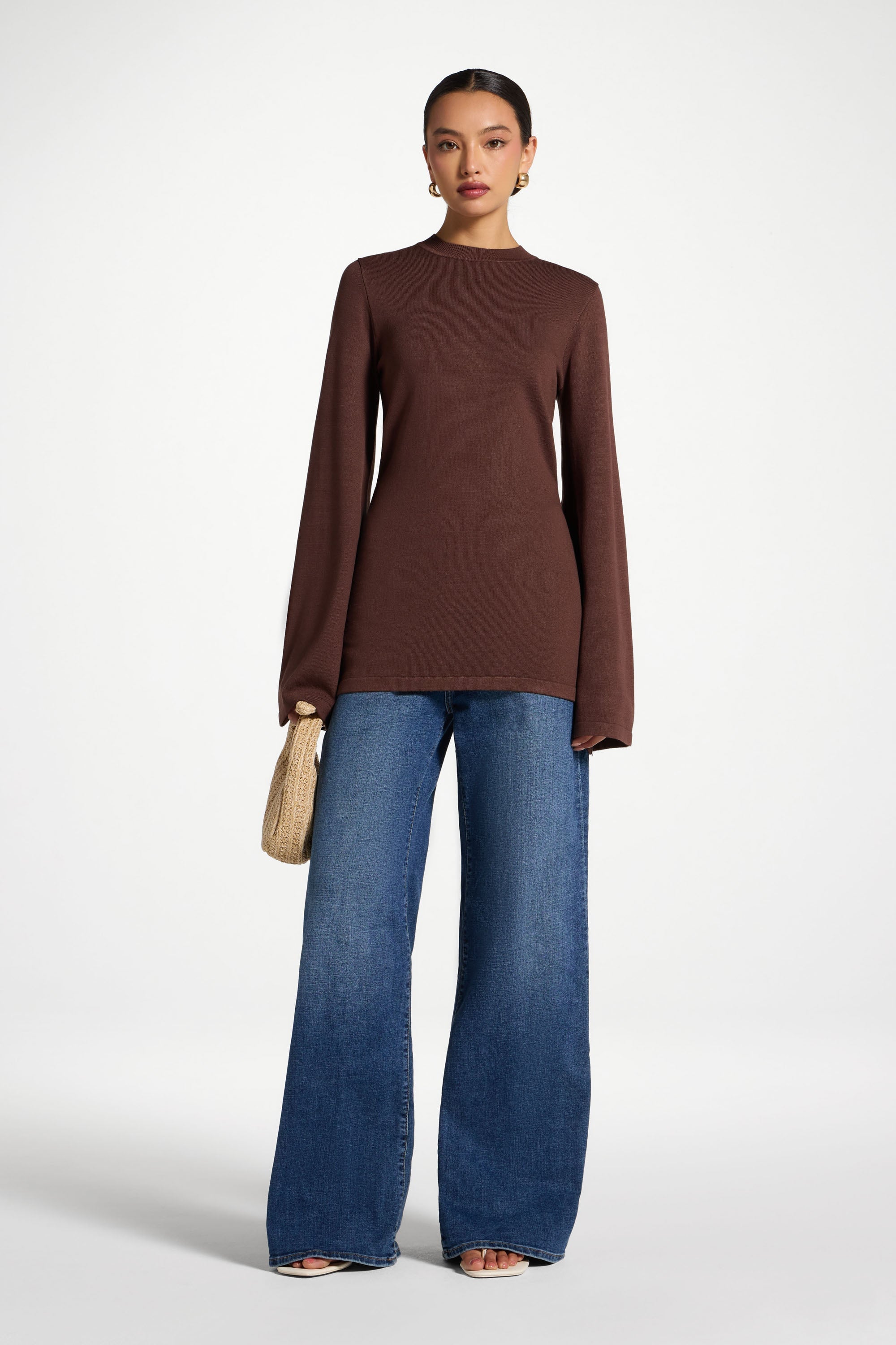 Tie Back Knit Top - Qahwah Abayas Veiled 