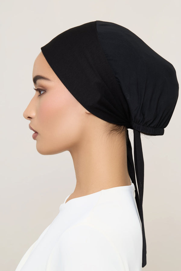 Tie Back Mesh Undercap - Black Accessories Veiled 