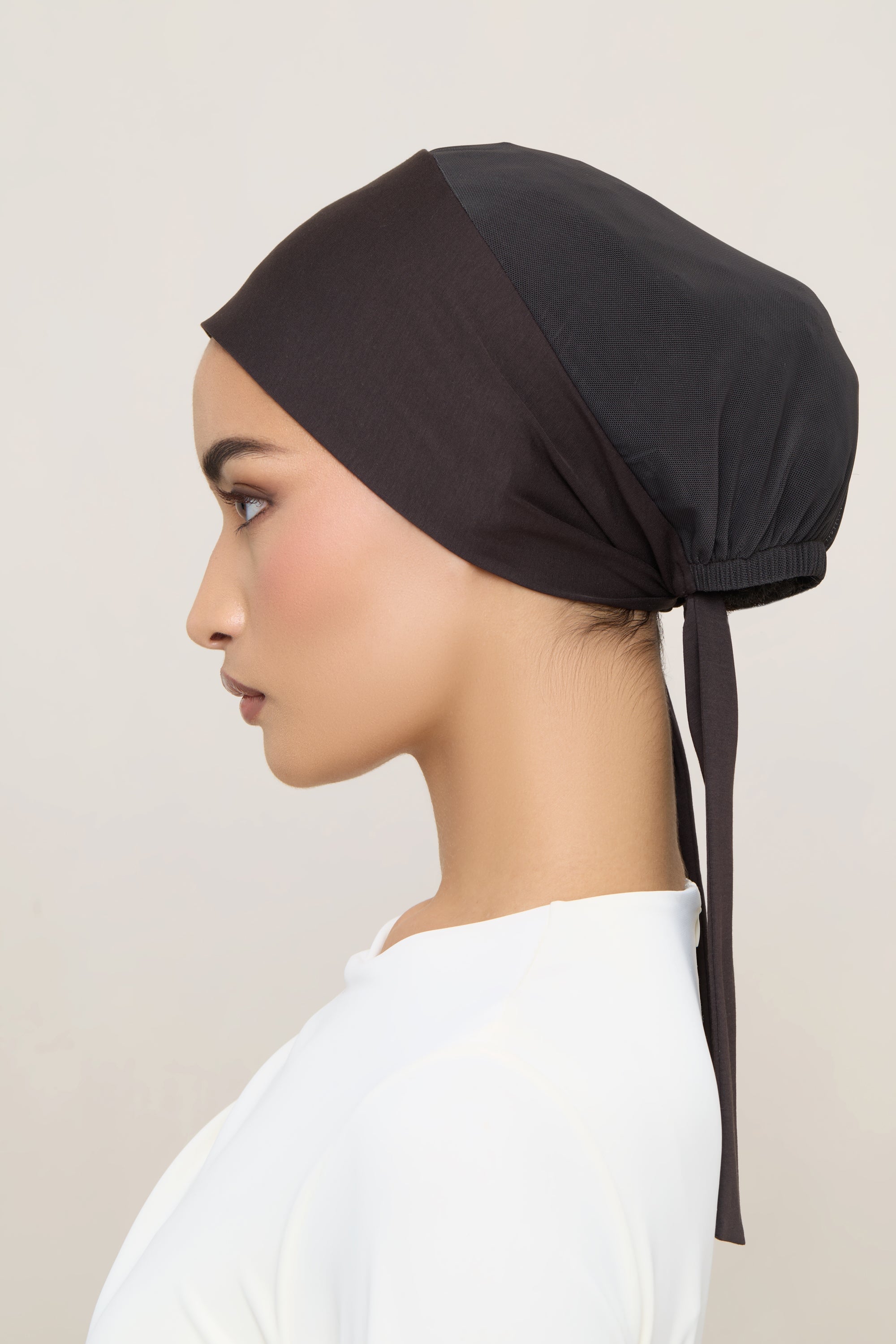Tie Back Mesh Undercap - Chocolate Accessories Veiled 