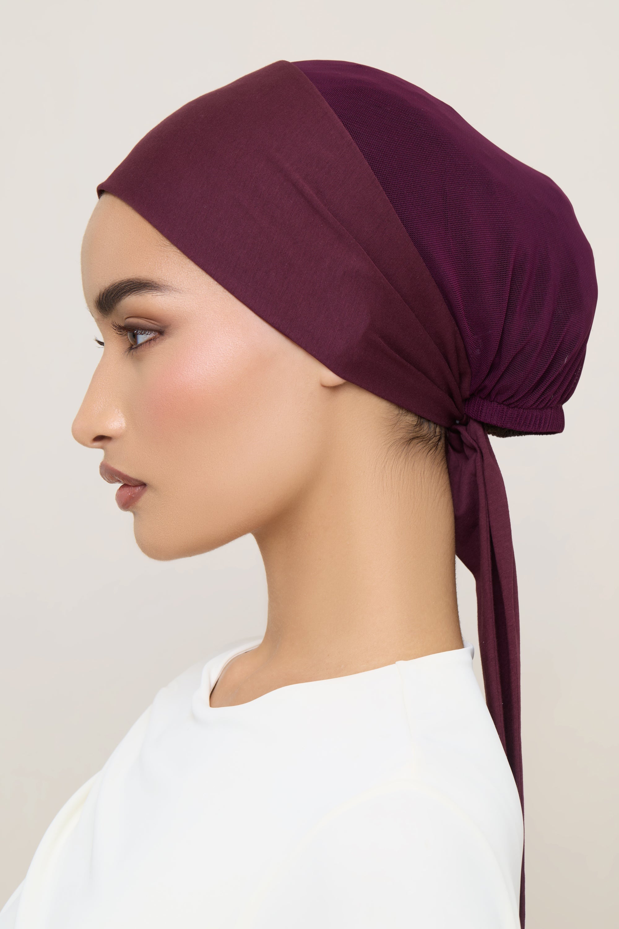 Tie Back Mesh Undercap - Fig Accessories Veiled 