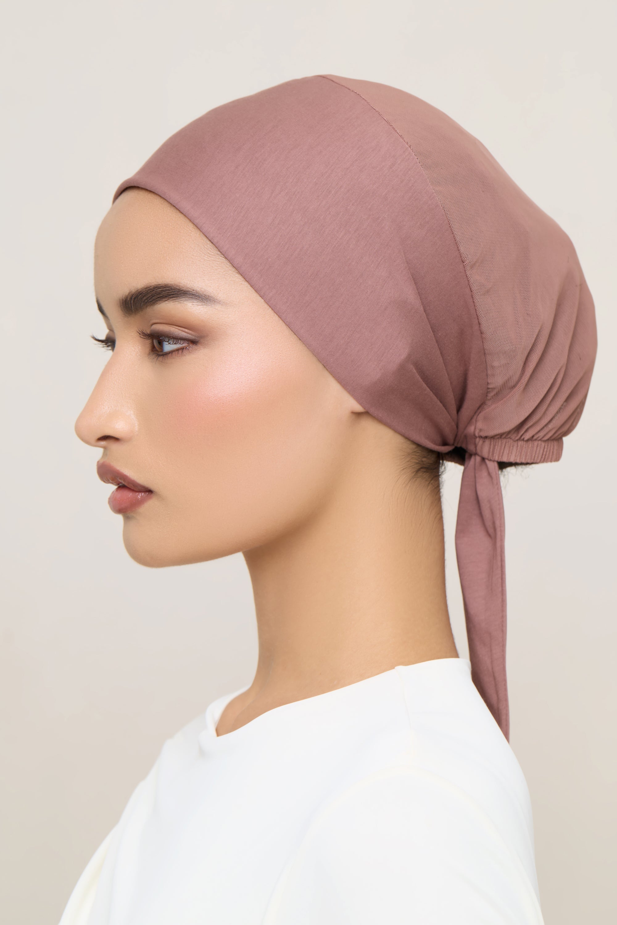 Tie Back Mesh Undercap - Nutmeg Accessories Veiled 