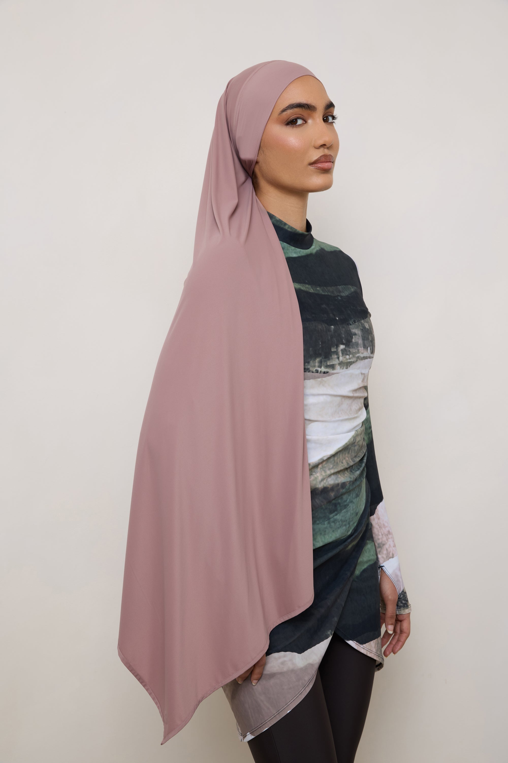 Tie Back Swim Hijab - Dusky Reef Swim Veiled 