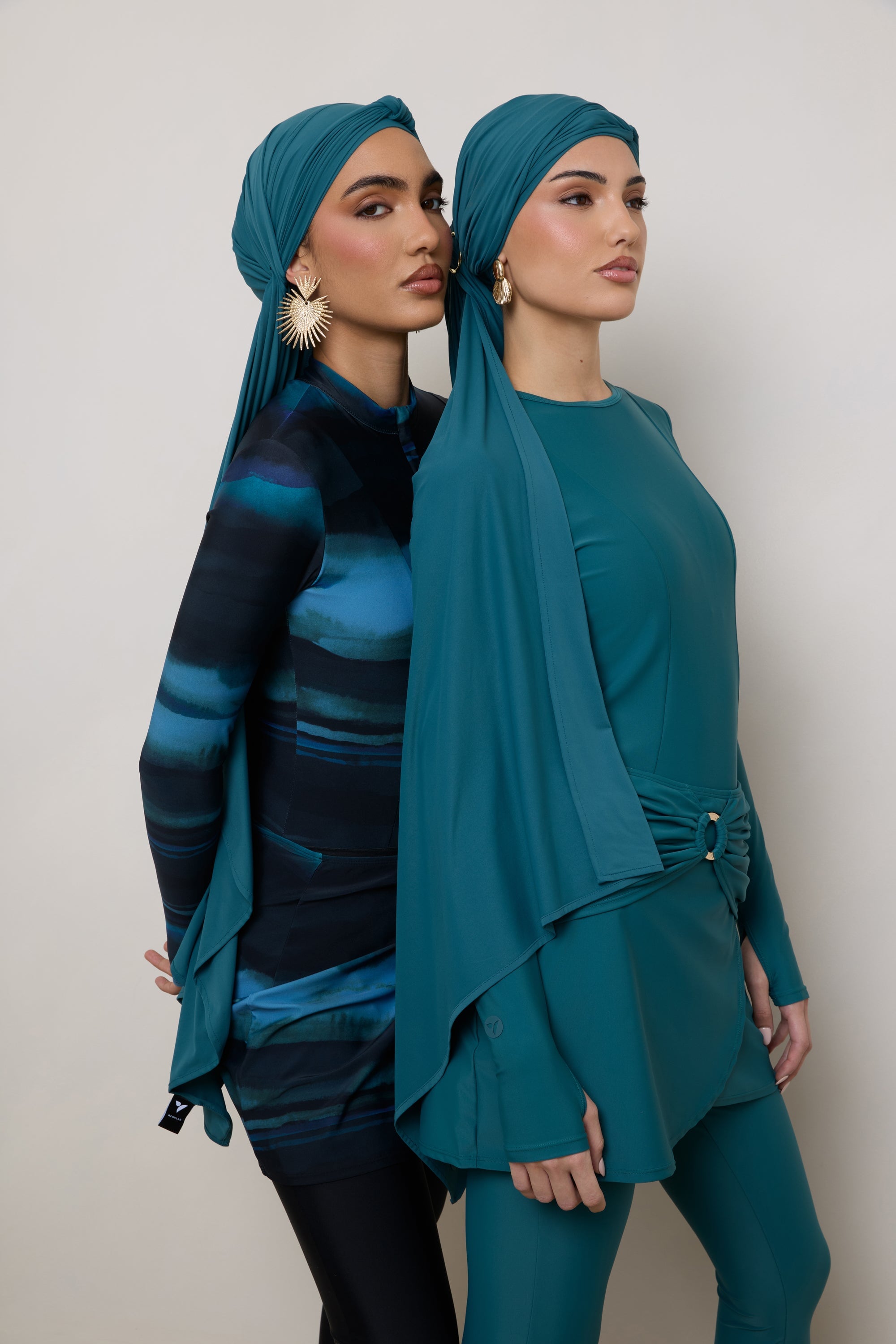 Tie Back Swim Hijab - Mediterranea Swim Veiled 