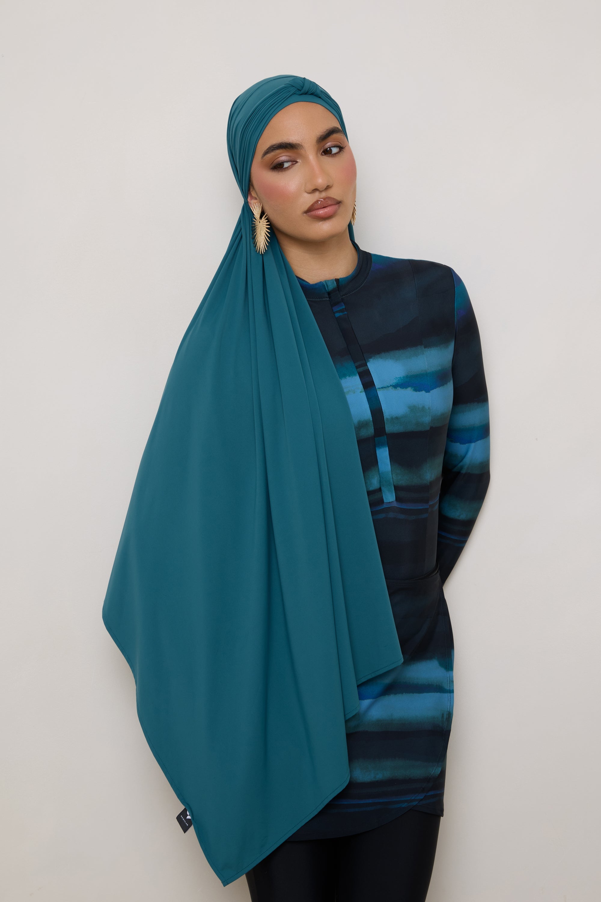 Tie Back Swim Hijab - Mediterranea Swim Veiled 