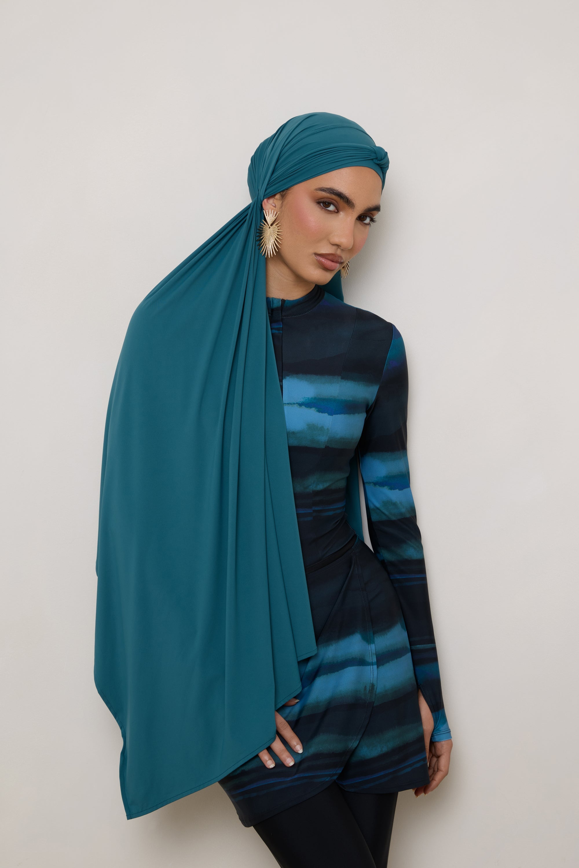 Tie Back Swim Hijab - Mediterranea Swim Veiled 