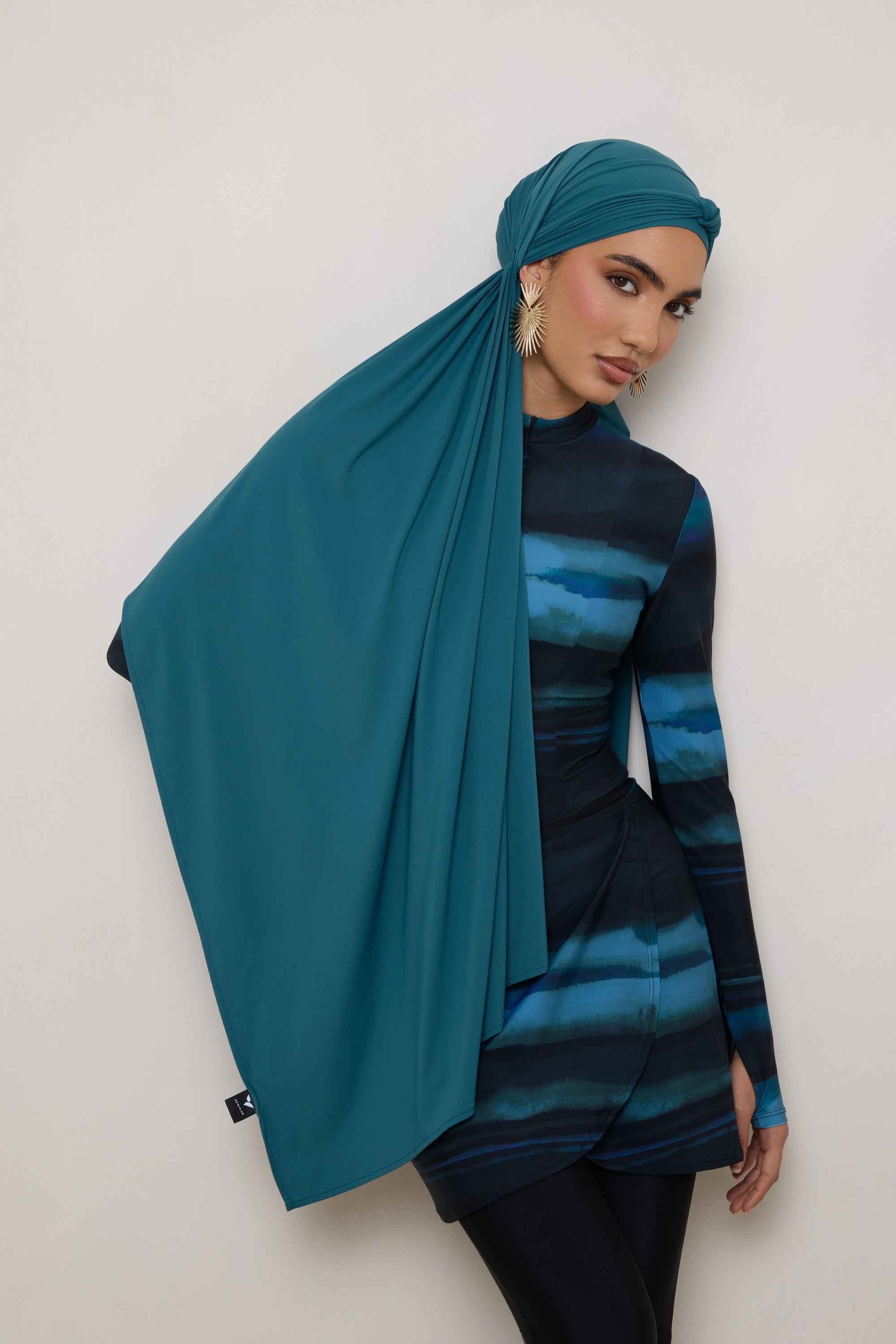 Tie Back Swim Hijab - Mediterranea Swim Veiled 