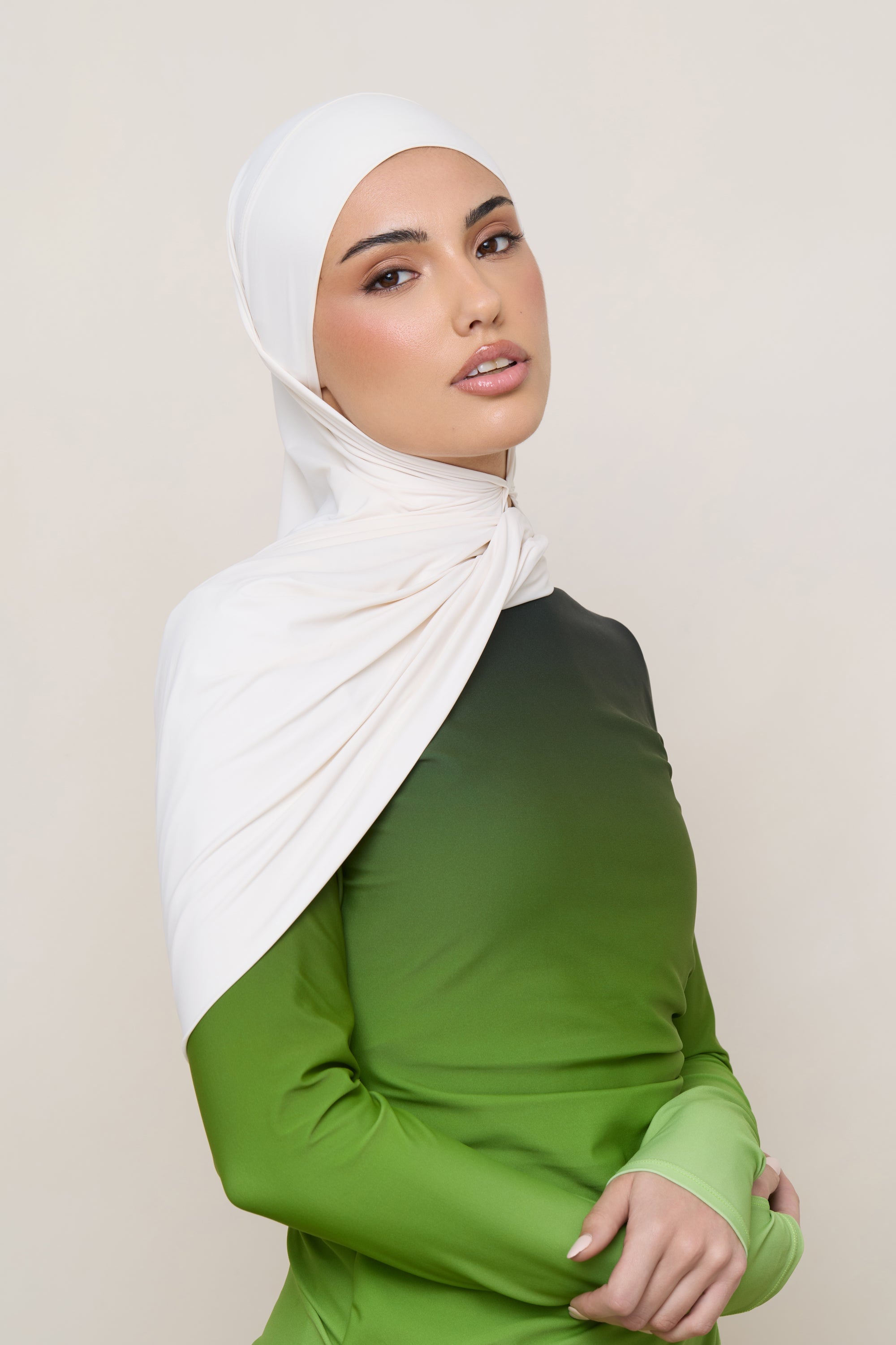 Tie Back Swim Hijab - Salted Rose Swim Veiled 